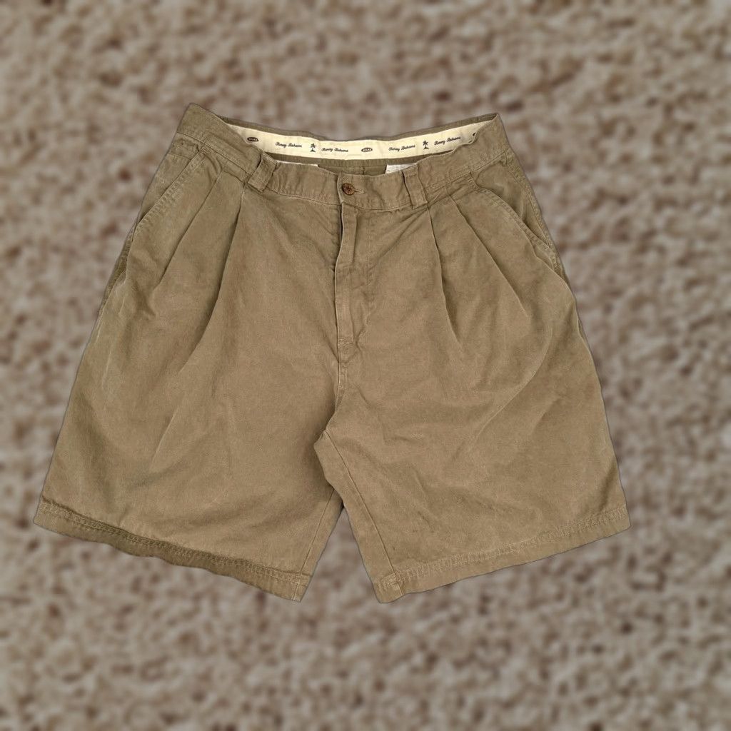 Tommy Bahama Tommy Bahama Shorts Mens 36 Khaki Relax Pleated Chino Zip Fly Map Lining Resort Size US 38 / EU 54 - 1 Thumbnail