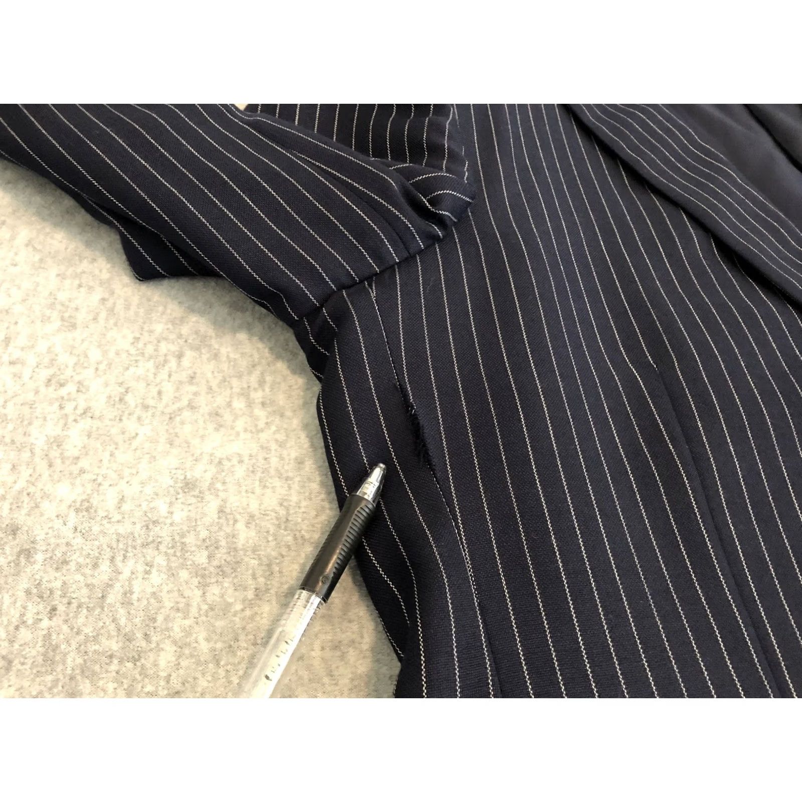 Brooks Brothers Brooks Brothers 1818 Fitzgerald Cashmere Silk Blue Striped Jacket Blazer 46R Men Sport Coat Regular Two Button Size 46R - 7 Thumbnail
