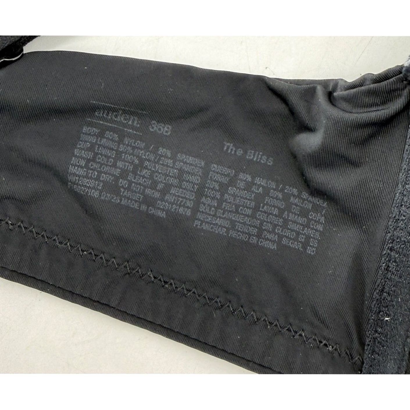 Vintage Auden Bliss Wirefree Bra 36B Black Lightly Lined Regular Or Racerback Straps Women Size ONE SIZE - 6 Thumbnail