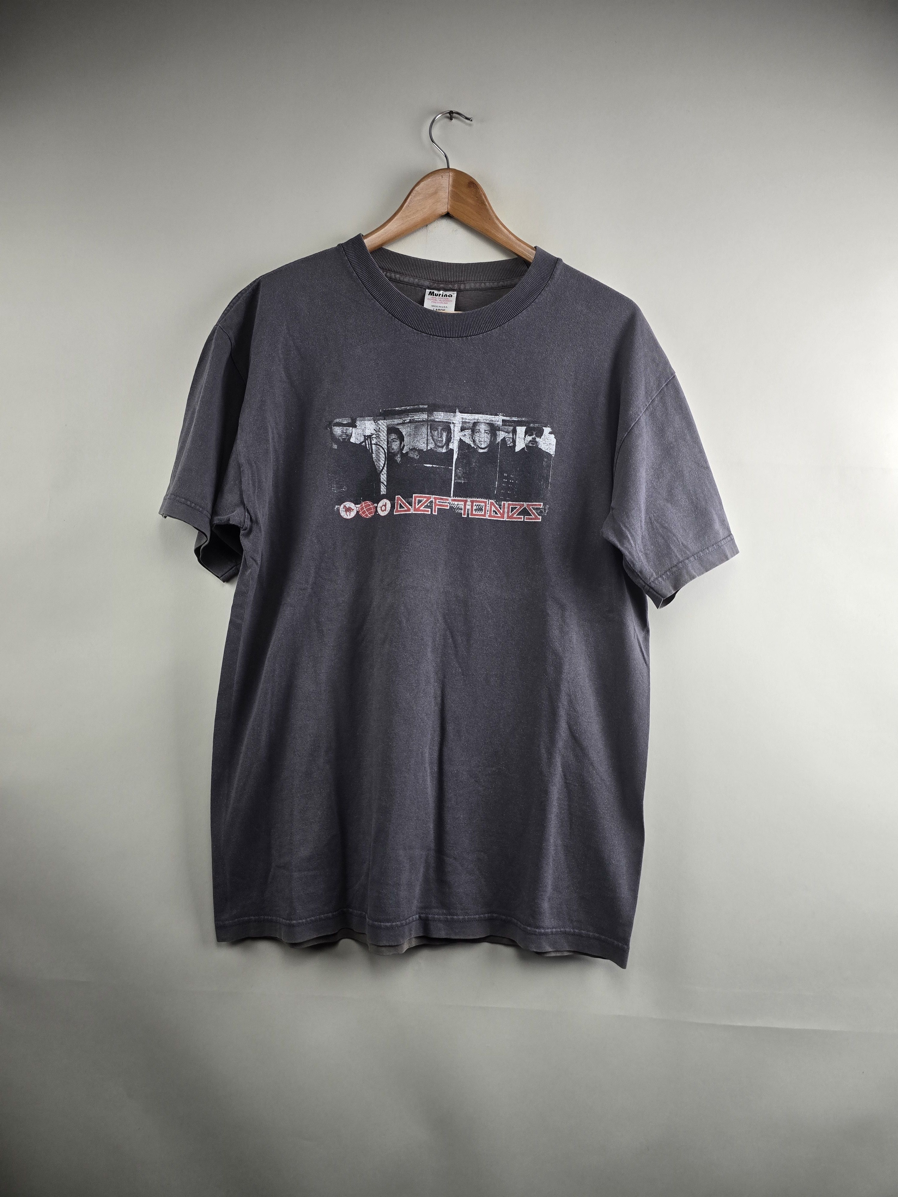 Band Tees × Vintage 90s Deftones White Pony Tour L 21.5" 29.5" Size US L / EU 52-54 / 3 - 1 Thumbnail