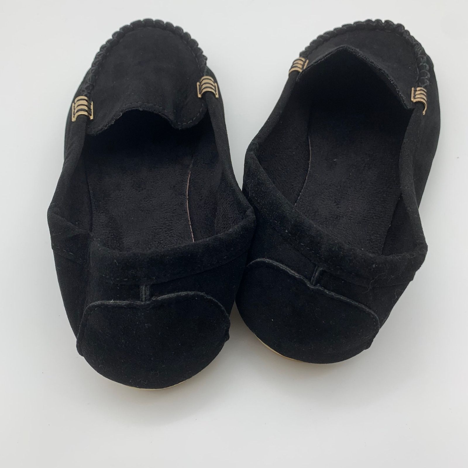 Other Black Loafer Womens Size 9 Faux Suede Fashion Slippers Size US 9 / IT 39 - 4 Thumbnail