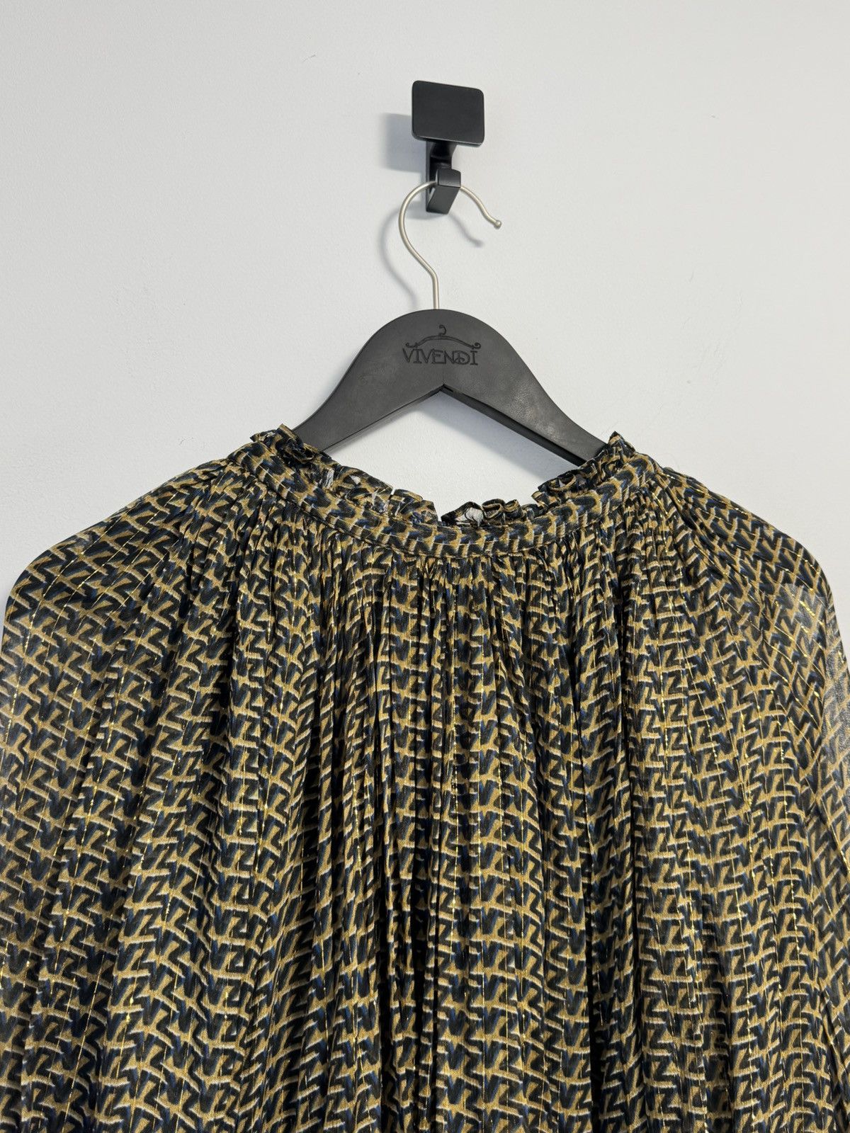 Zadig & Voltaire Zadig&Voltaire Tan Patterned Shirt Women’s Size XS / US 0-2 / IT 36-38 - 11 Thumbnail