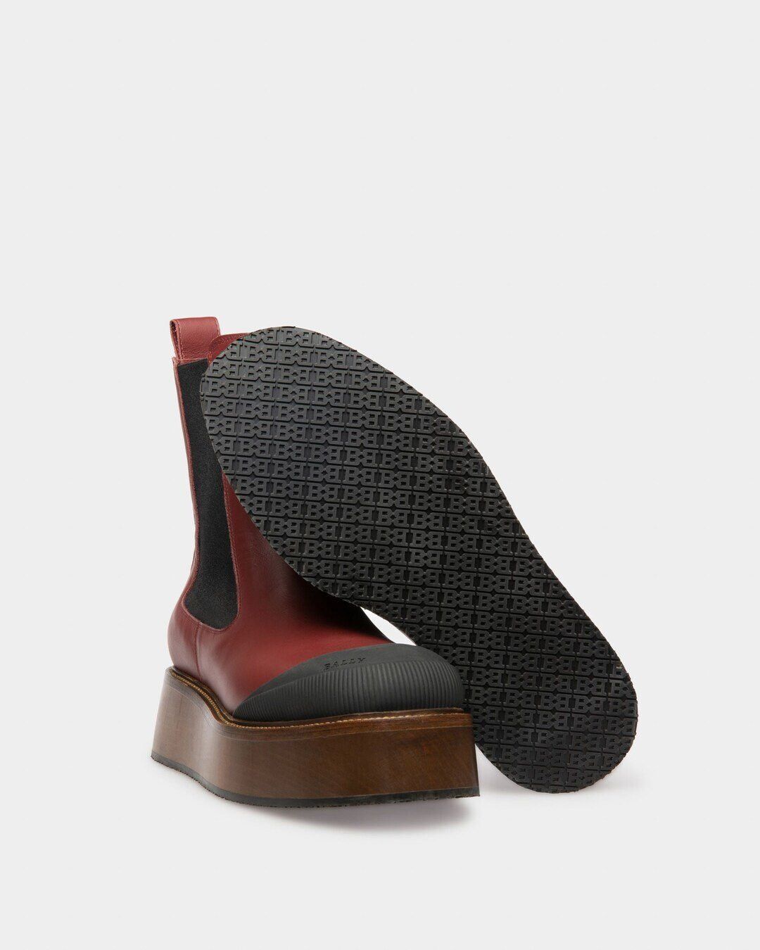 Bally o1y0725 Ankle Boots in Burgundy/Black Size US 9.5 / IT 39.5 - 3 Thumbnail