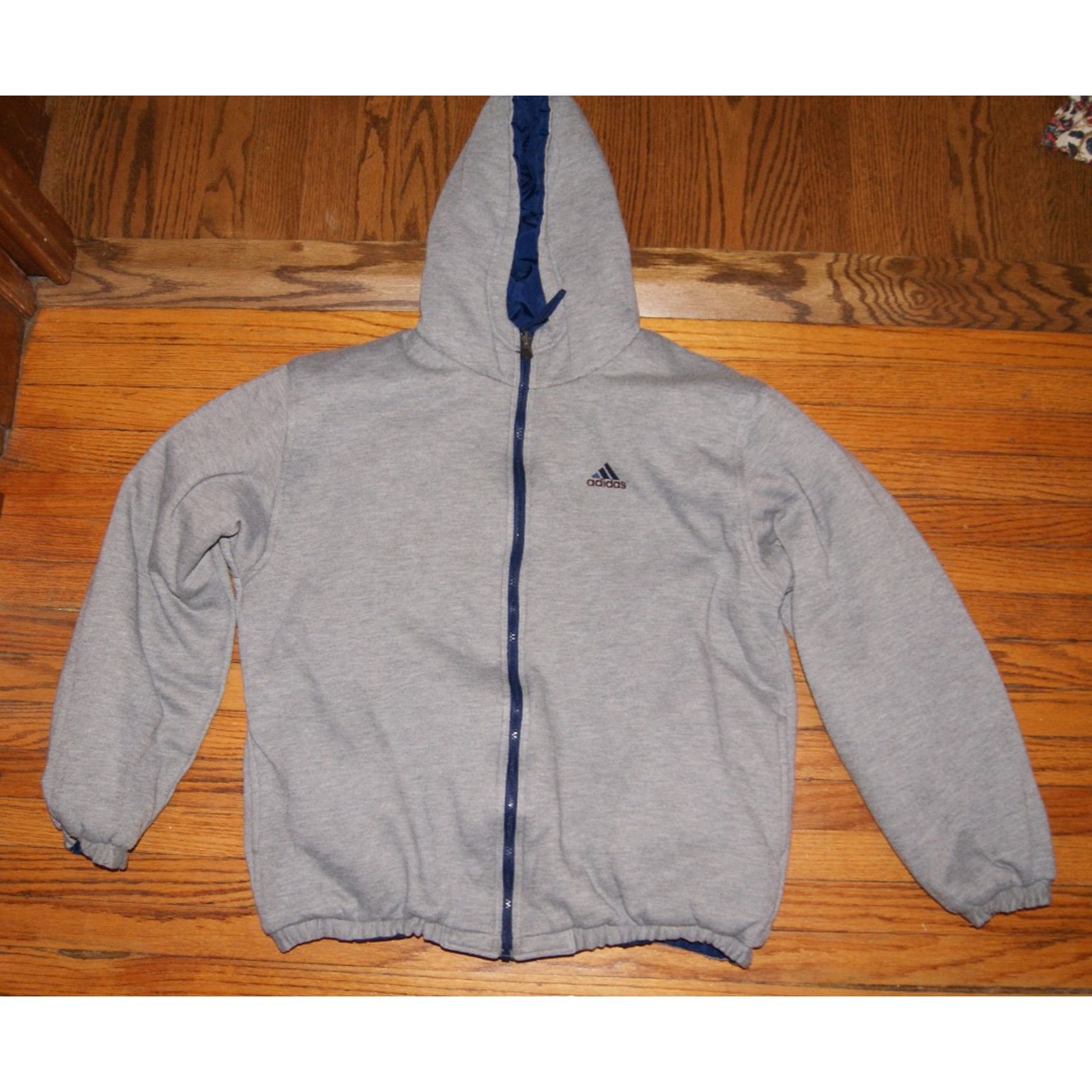 Adidas VTG Adidas Men’s M Reversible Hooded Puffer Jacket 3 Stripe Size US M / EU 48-50 / 2 - 2 Thumbnail