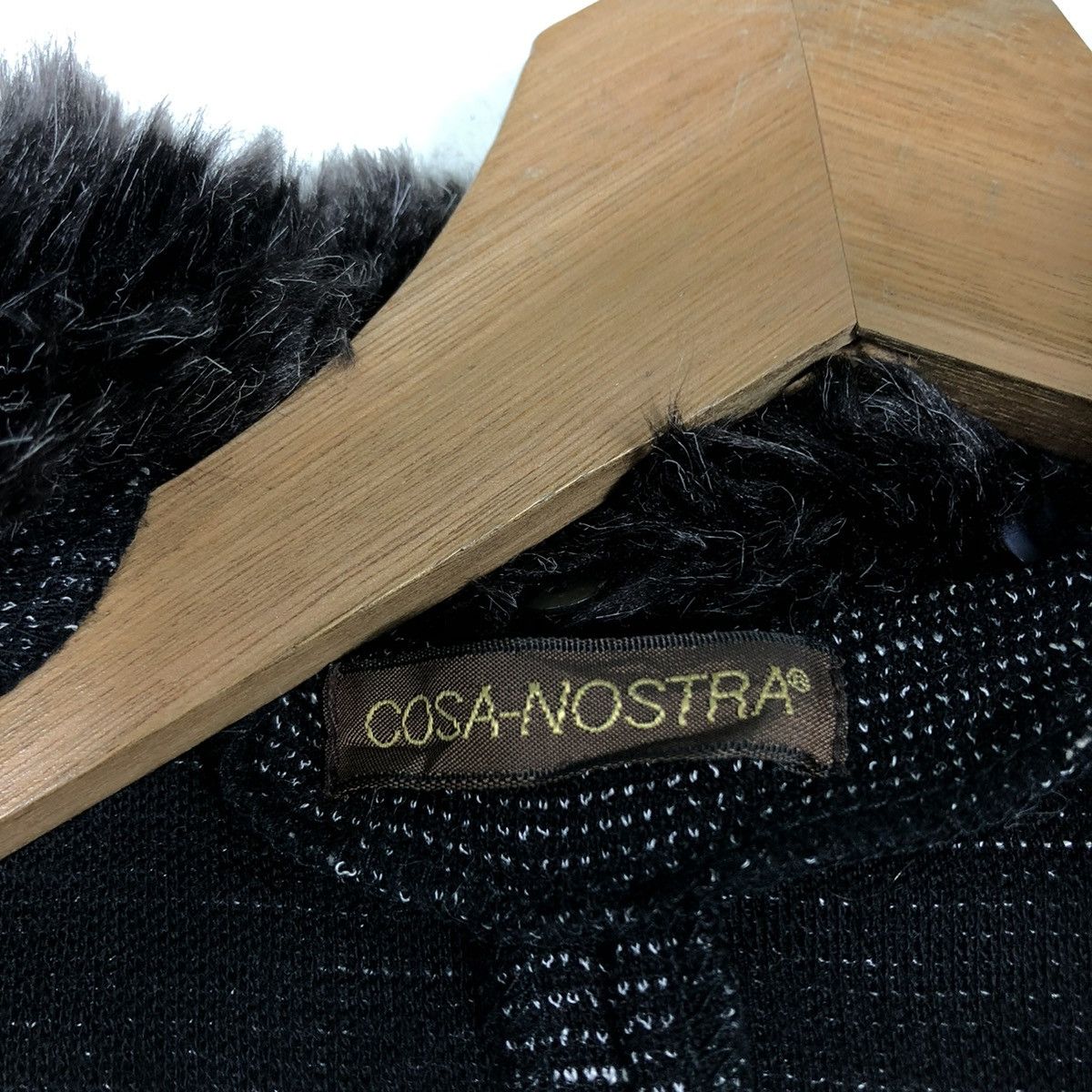 Japanese Brand 🔥VINTAGE CARDIGAN JACKET COSA NOSTRA MINK FUR COLLAR Size US M / EU 48-50 / 2 - 20 Thumbnail