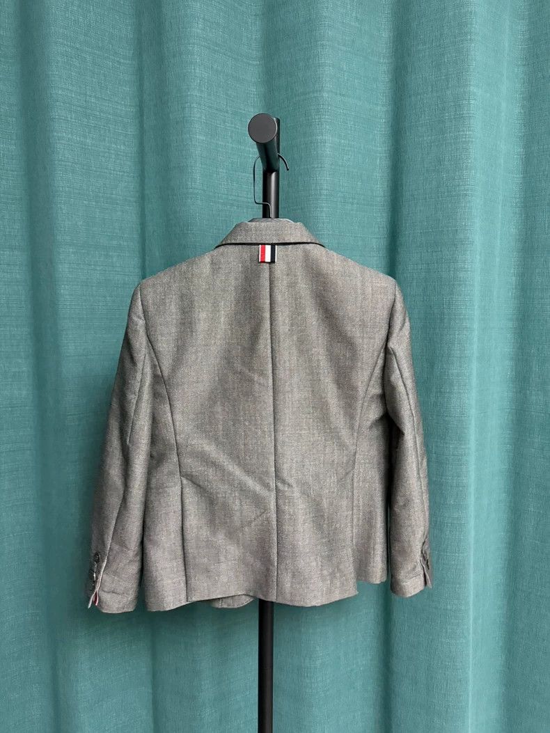 Thom Browne Thom browne Dark gray wool lapel single-breasted suit 2504- Size S / US 4 / IT 40 - 2 Thumbnail