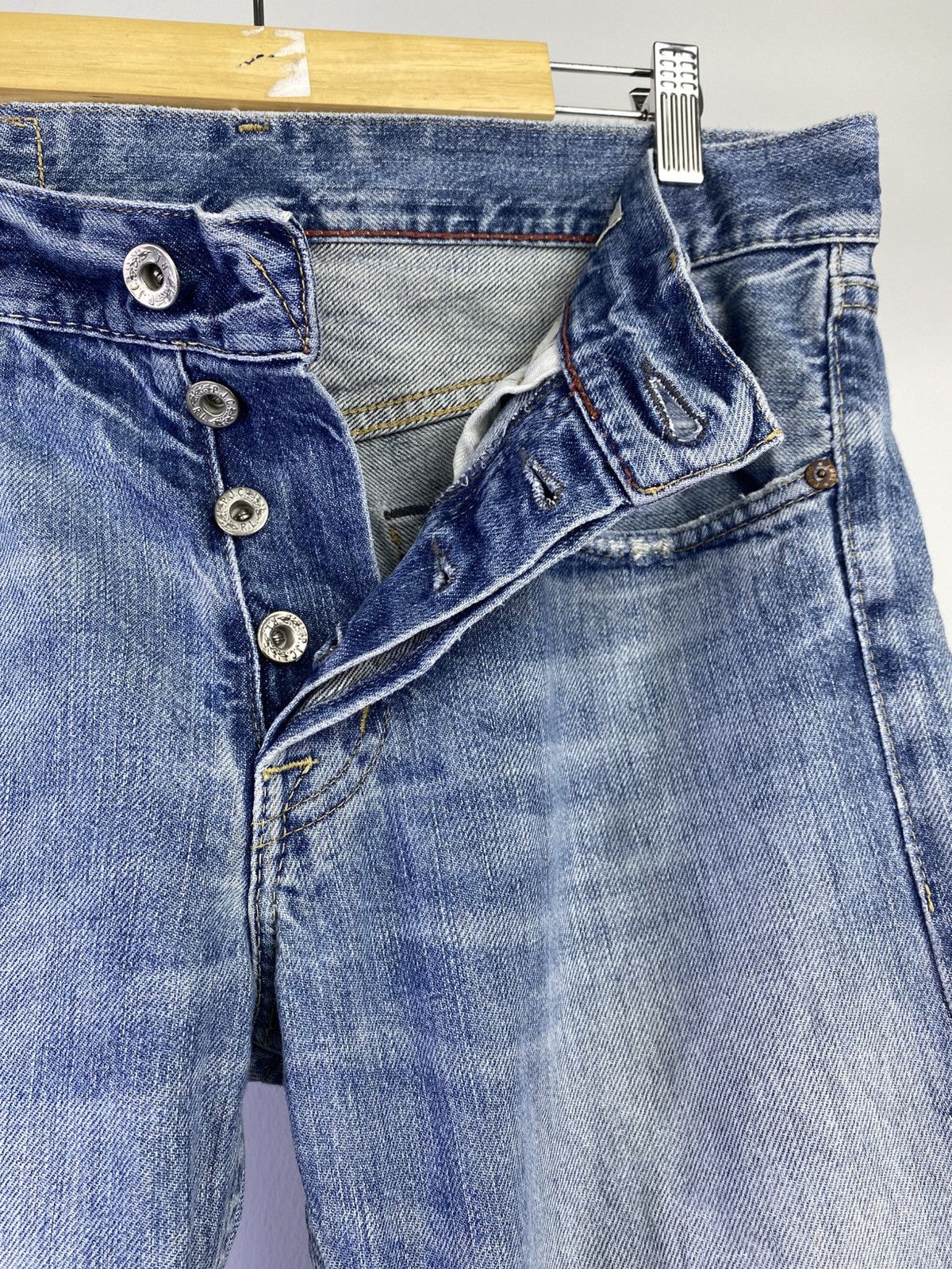 Polo Ralph Lauren Polo Ralph Lauren Distressed Slim Straight Denim Japan Size US 32 / EU 48 - 15 Thumbnail