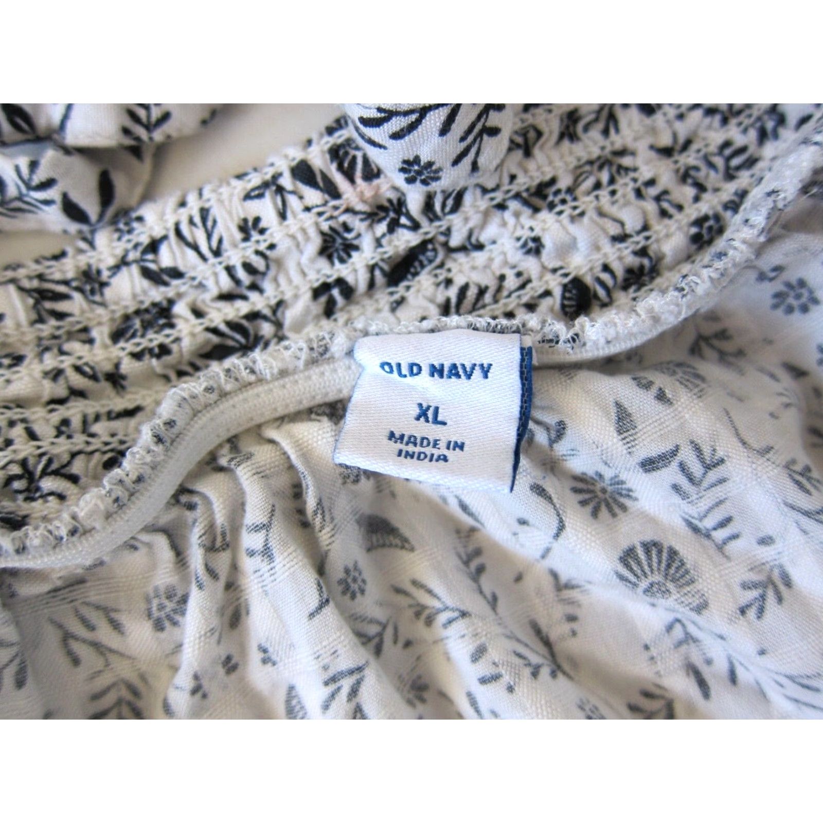 Old Navy VINTAGE Old Navy 100% Rayon Black White Pocket Floral Tunic Tank Slip Sun Dress Women XL Size XL / US 12-14 / IT 48-50 - 5 Thumbnail