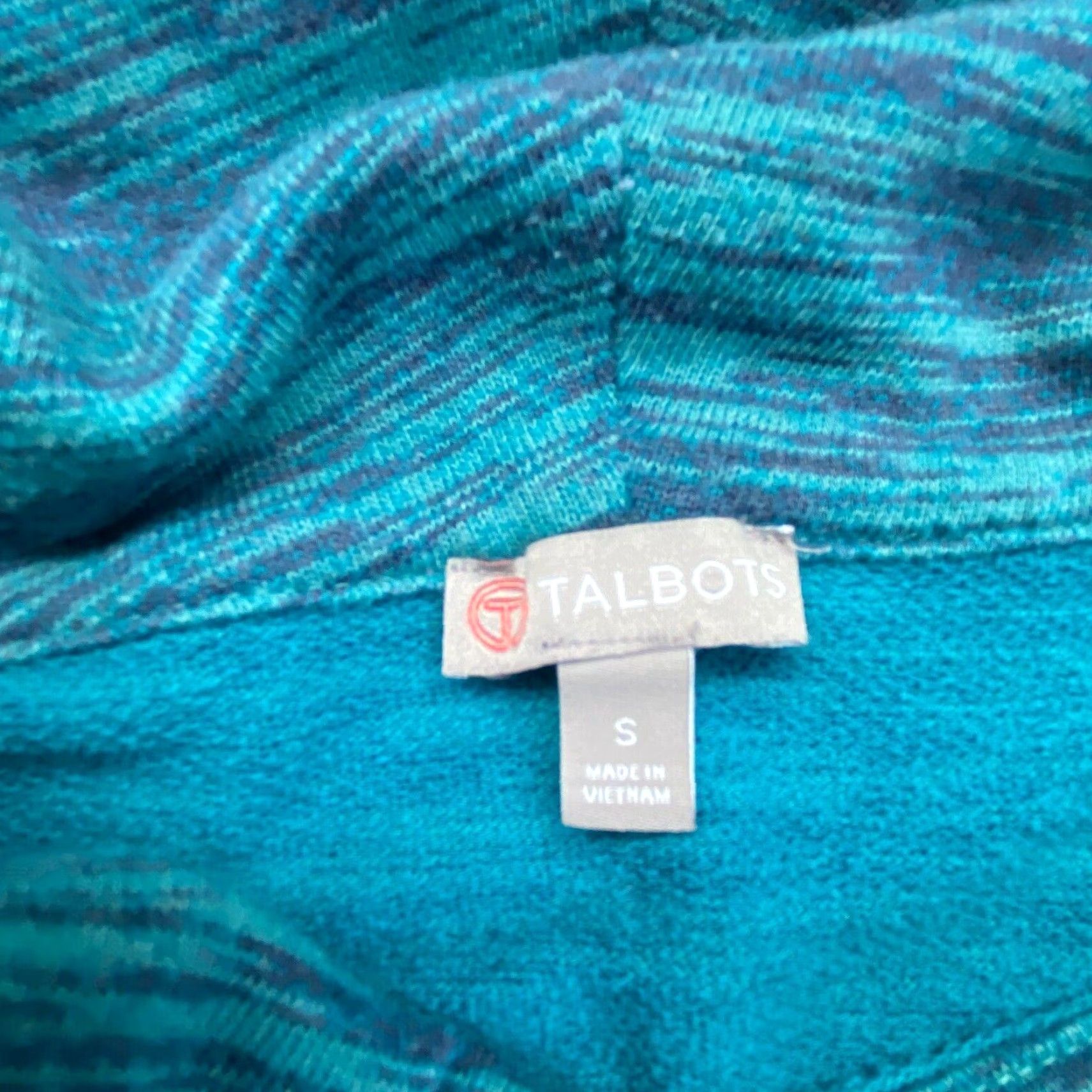 Talbots Talbots Womens Small Blue Funnel Neck Sweatshirt Soft Size S / US 4 / IT 40 - 3 Thumbnail