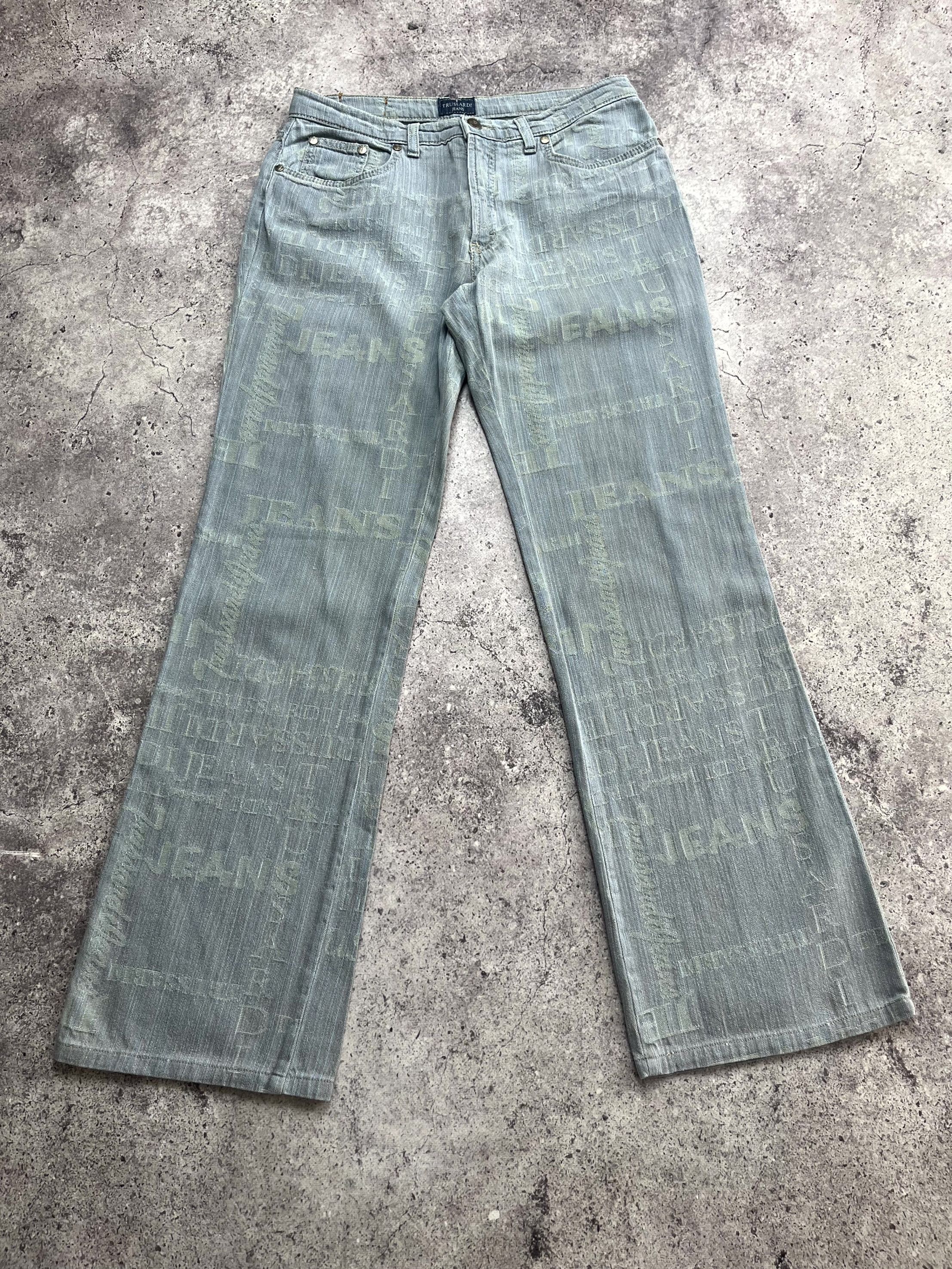 Trussardi Y2K Trussardi Gray Bootcut Flare Jeans Size 31 UK 29 Size 31" - 1 Thumbnail