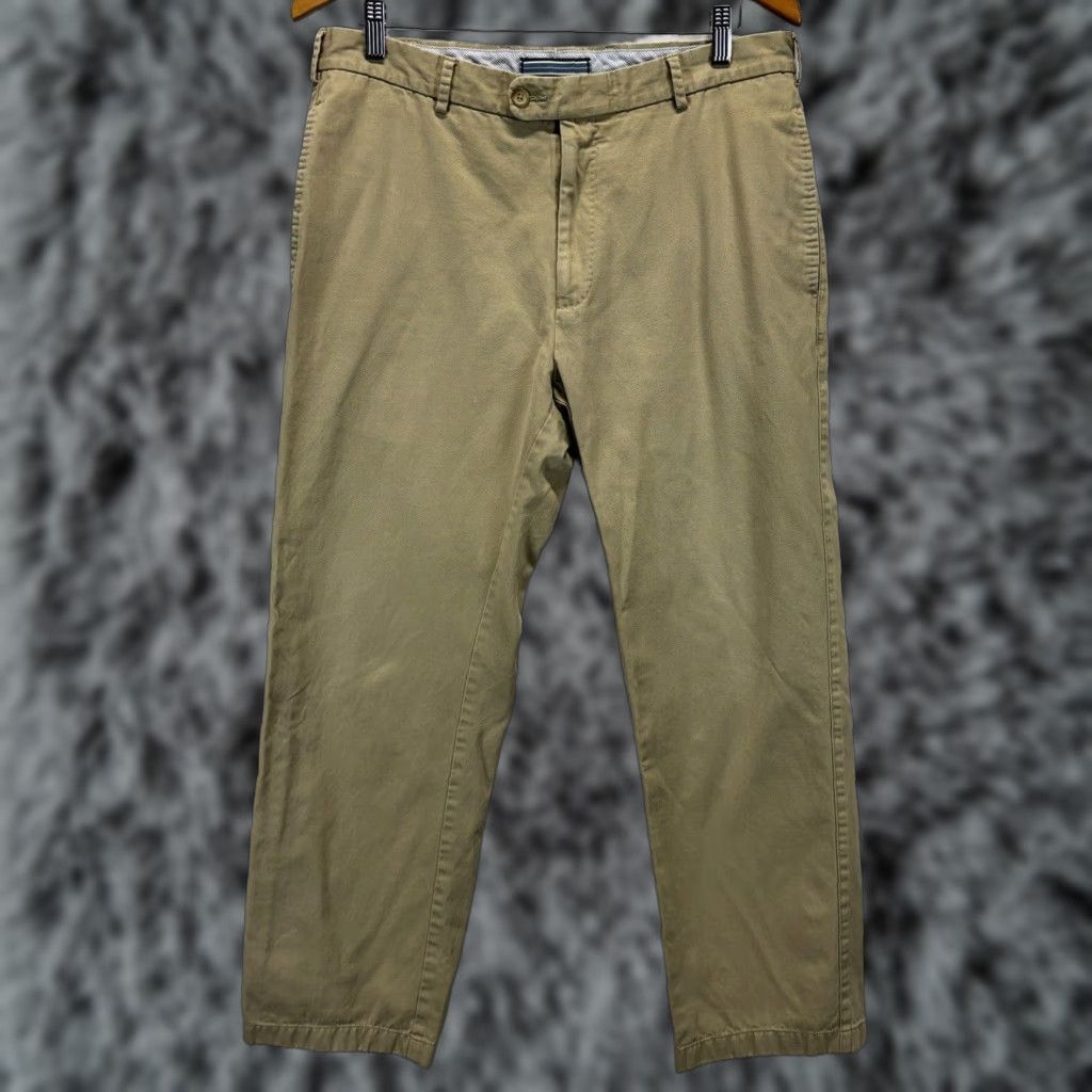 Peter Millar VINTAGE? No — Peter Millar Chino Pants Men 34x29 Flat Front Golf Preppy Tan Cotton GUC Size US 34 / EU 50 - 1 Thumbnail