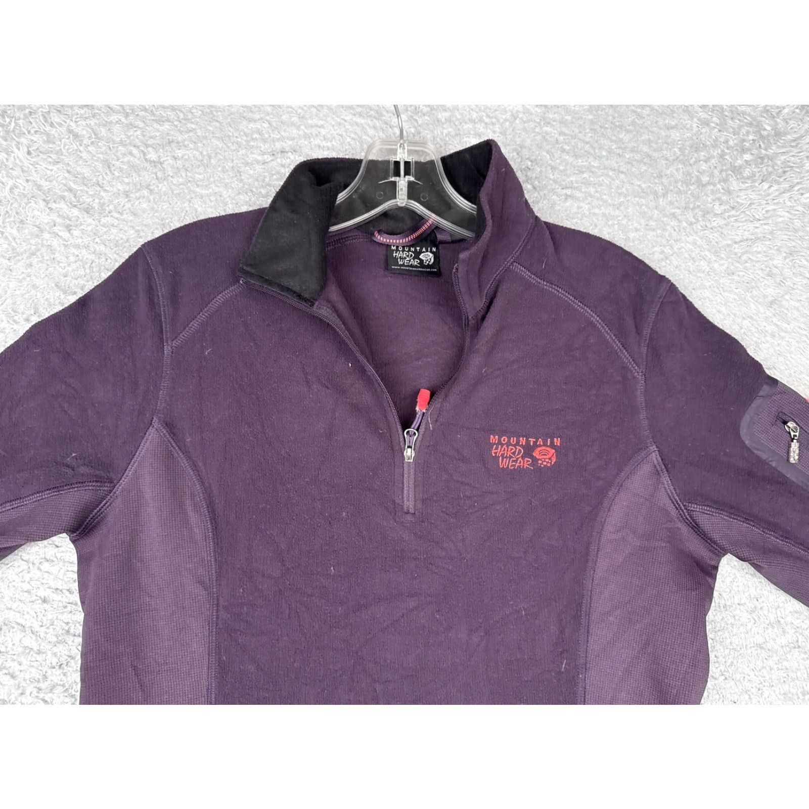 Mountain Hardwear Mountain Hard Wear Pullover Womens Small Purple Fleece 1/4 Zip Hiking Outdoor Size S / US 4 / IT 40 - 4 Thumbnail
