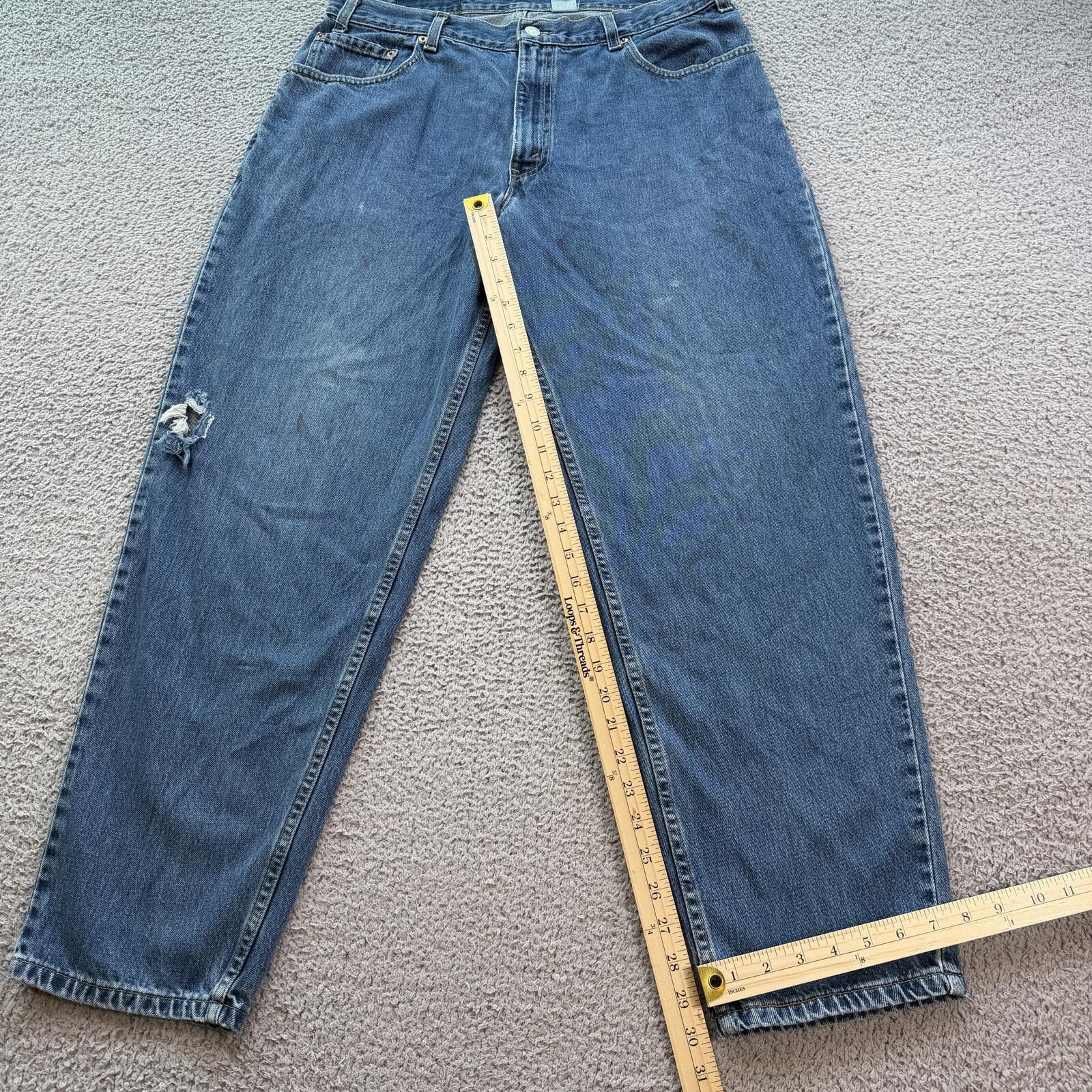 Levi's Vintage Levis 560 Loose Fit Tapered Leg Light Wash Jeans 36 Size US 36 / EU 52 - 5 Thumbnail