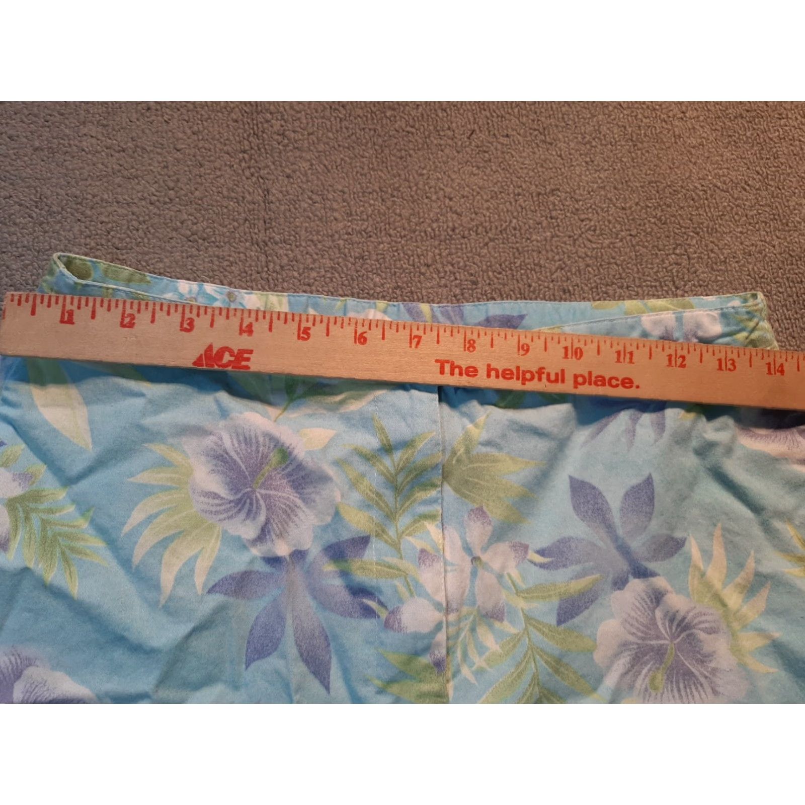Vintage ERIKA Pants Women Blue Floral Size 10 Womens Regular Floral Pattern Ankle Pants Size 32" / US 10 / IT 46 - 3 Thumbnail
