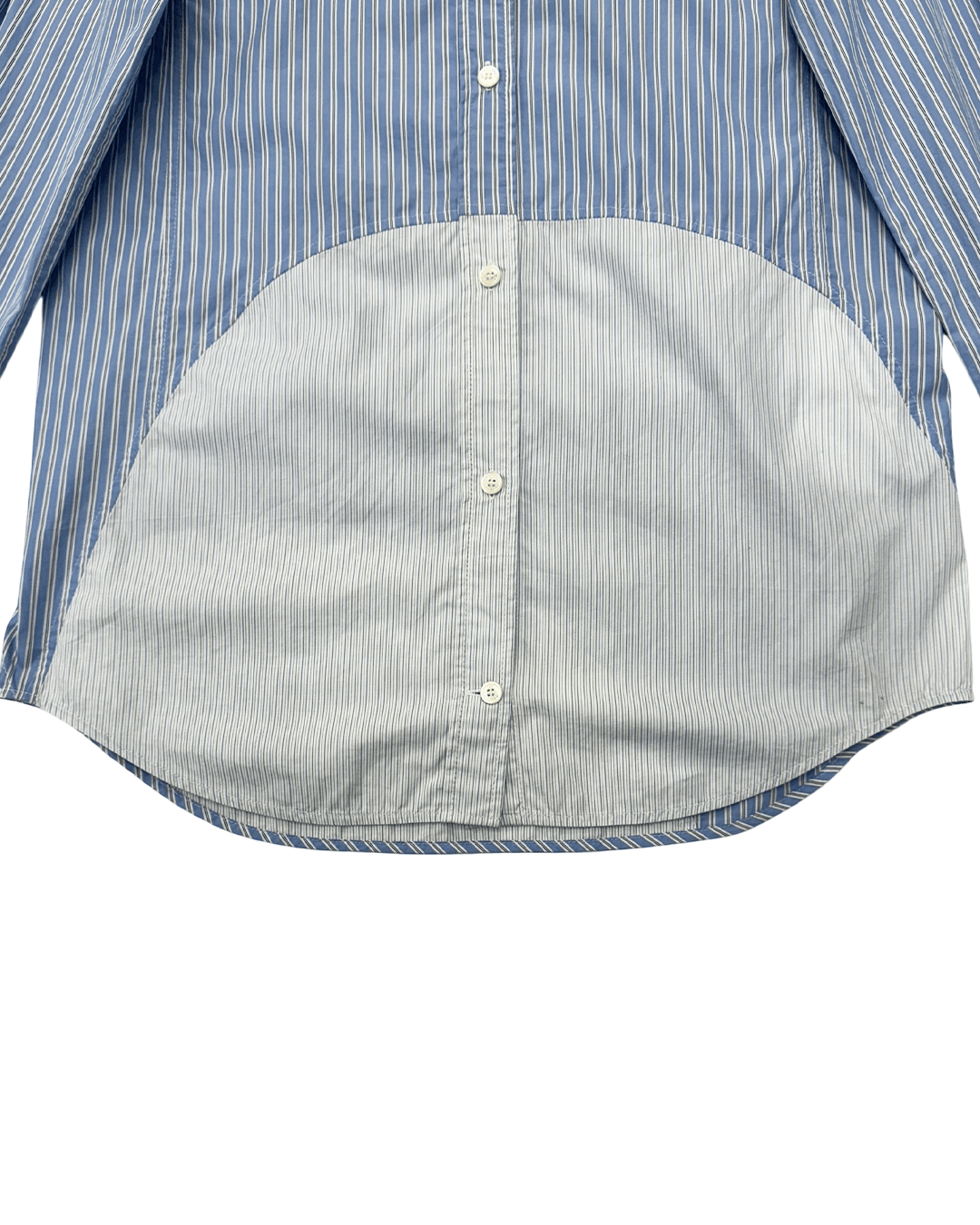 Celine Celine by Phoebe Philo Stripe Mixed Fabric Shirt Size XS / US 0-2 / IT 36-38 - 7 Thumbnail