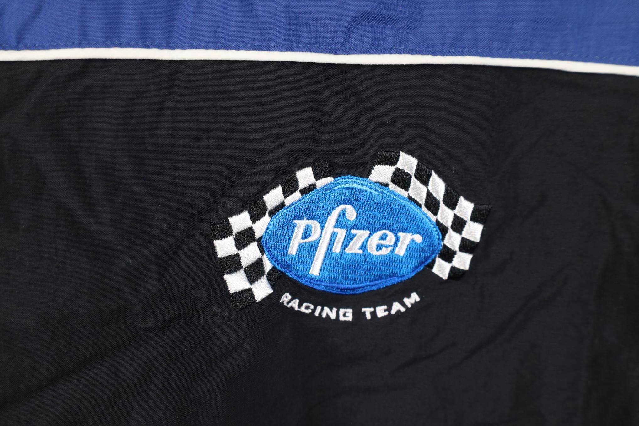 Vintage Vintage 90s Y2K NASCAR Pfizer Racing Team Mark Martin Jacket Size US L / EU 52-54 / 3 - 17 Thumbnail
