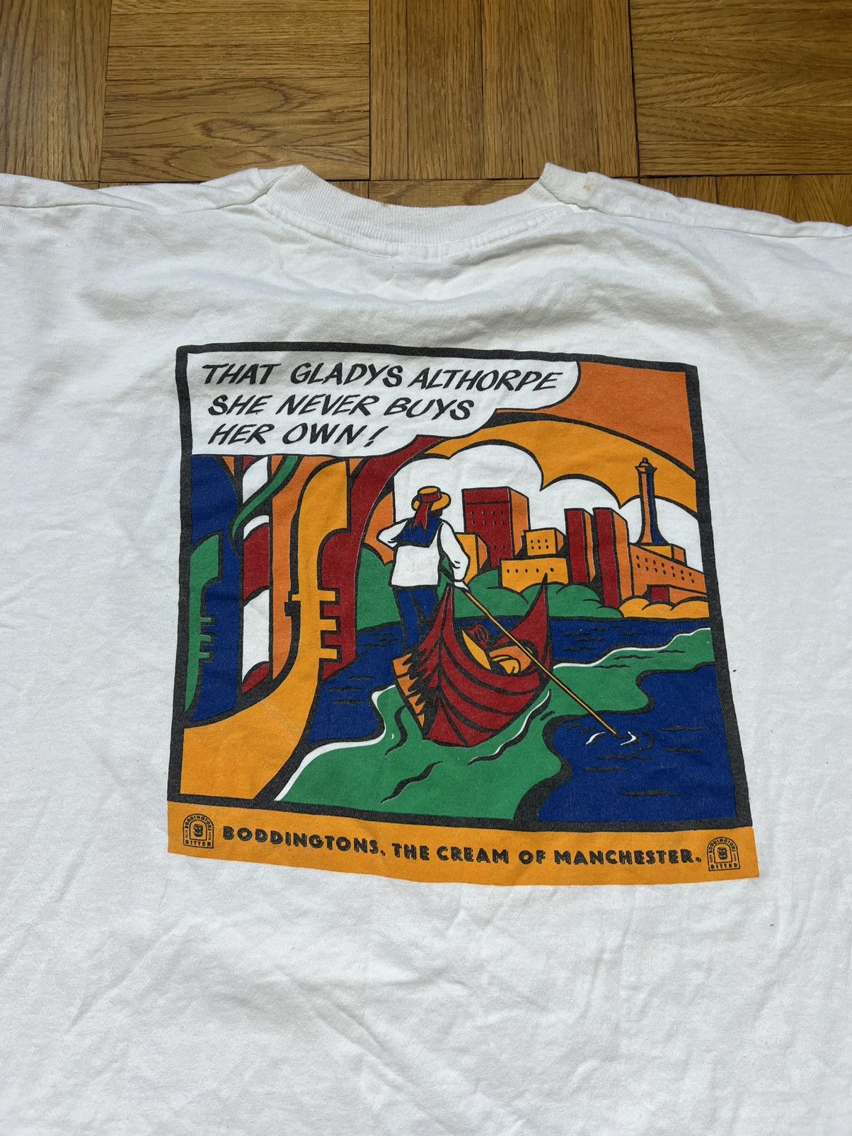 Vintage Boddingtons Bitter Of Manchester Souvenir Vintage 90s Size US XL / EU 56 / 4 - 2 Thumbnail