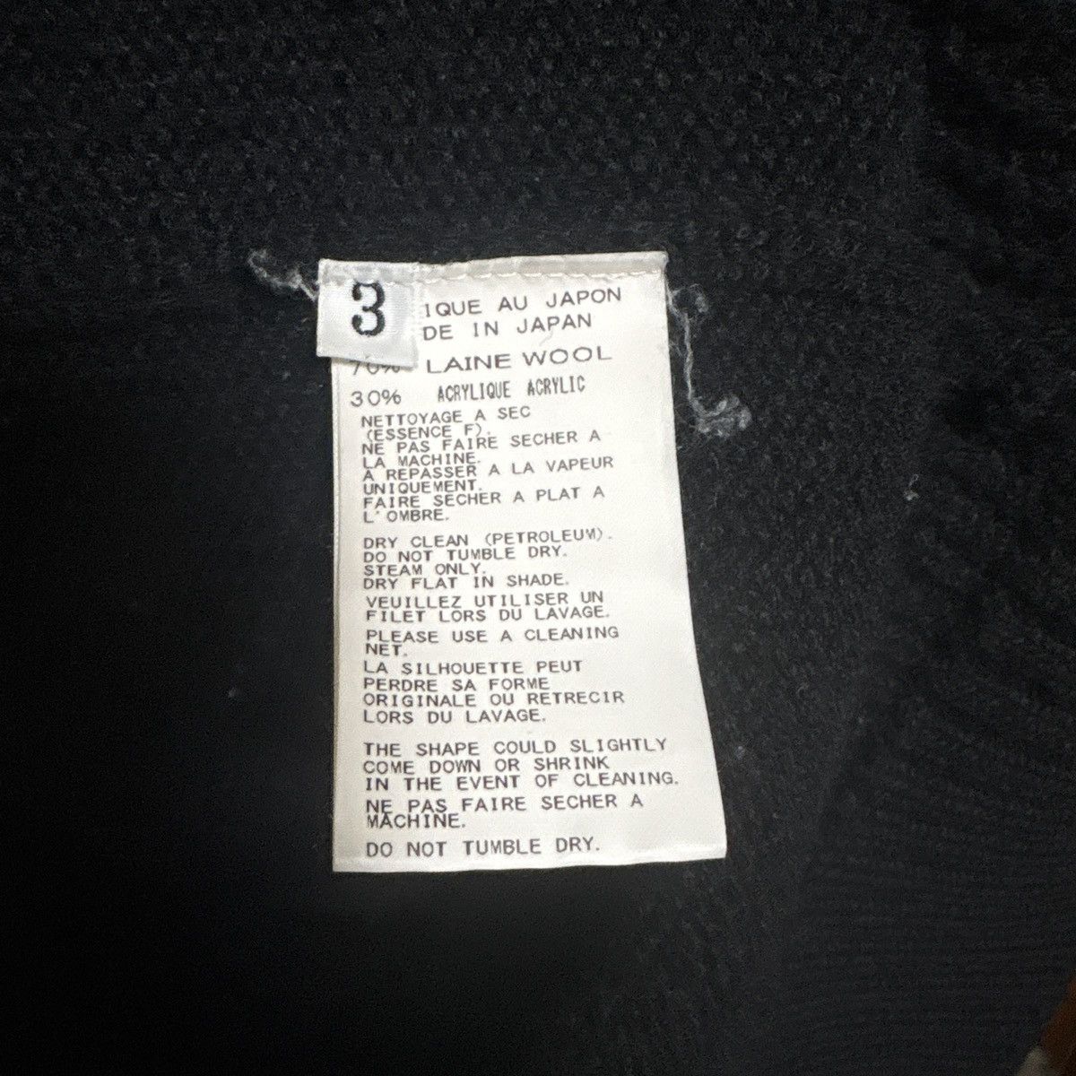 Yohji Yamamoto yohji yamamoto pour homme 15aw knit Size US M / EU 48-50 / 2 - 6 Thumbnail