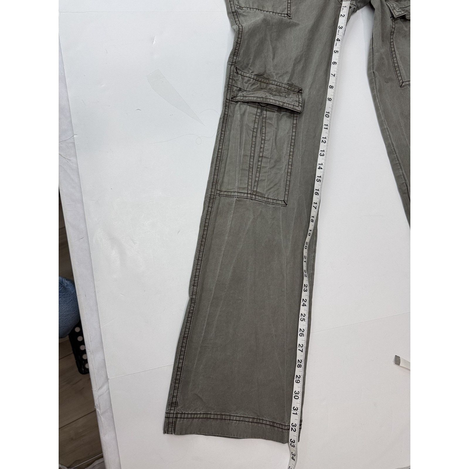Free People Free People The Thing Is Low Rise Utility Cargo Pants Gray 0 Size 25" / US 0 / IT 36 - 6 Thumbnail