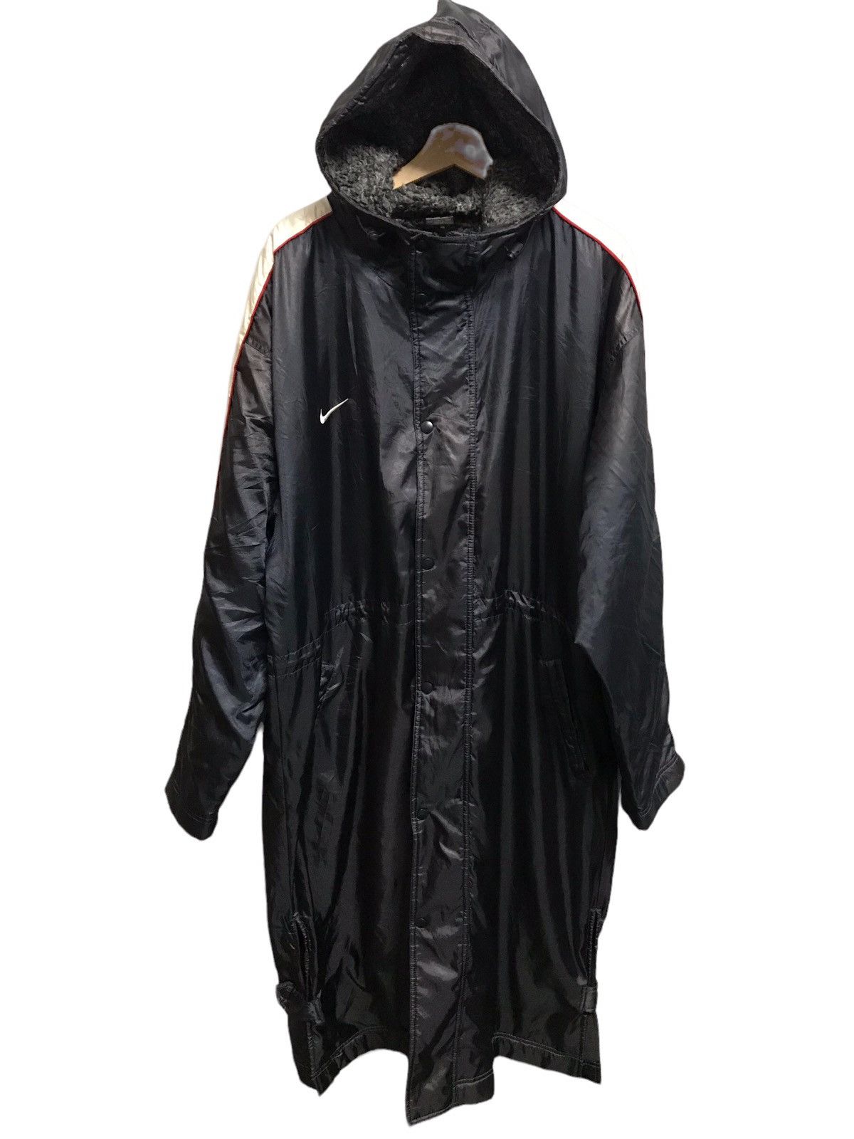 Nike × Vintage Vintage 90's Nike Long Coat/Jacket Nike Big Swoosh Logo Size US XL / EU 56 / 4 - 2 Thumbnail