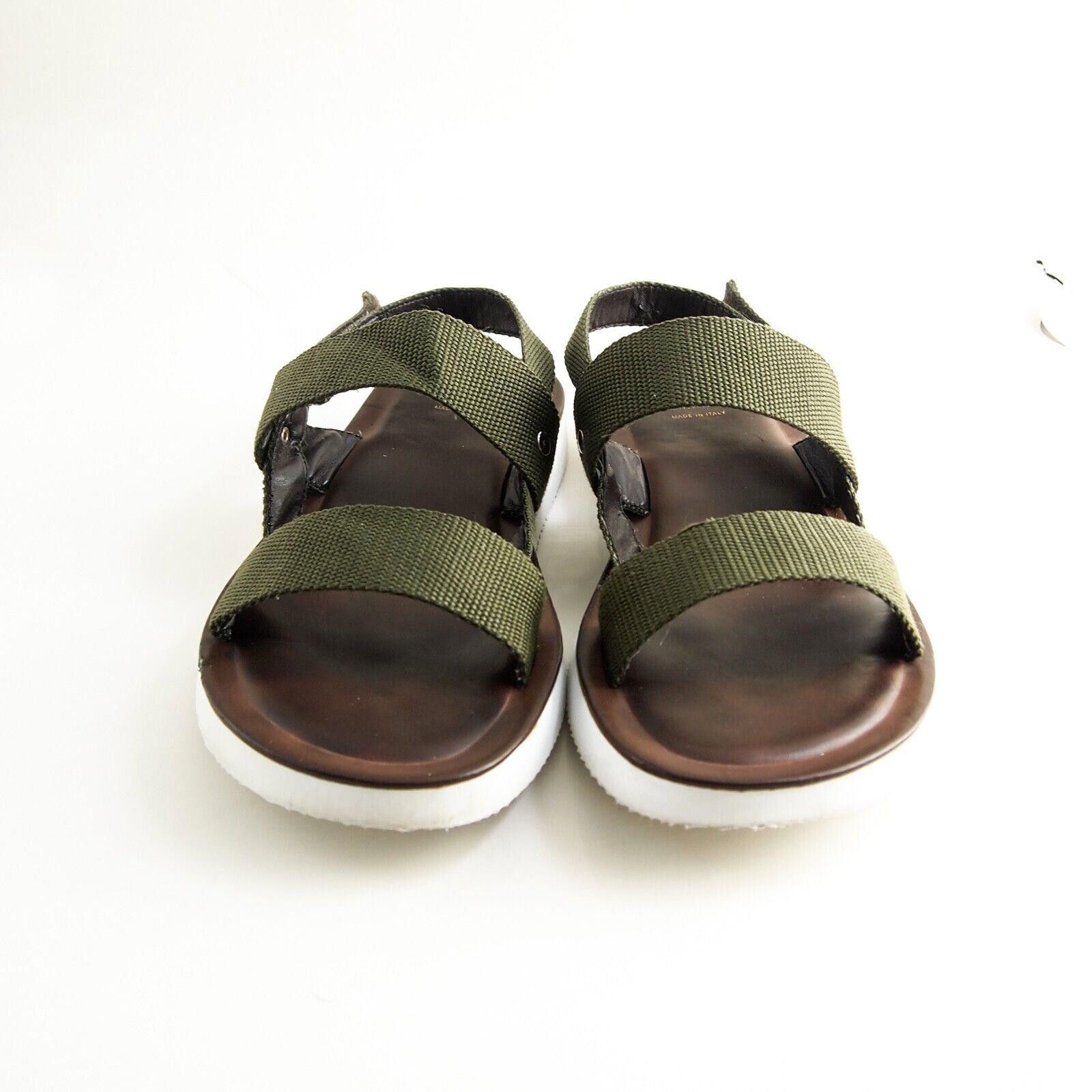 Designer Navyboot Strappy Sandals Green Fabric Mens US 9 EU 42 Size US 9 / EU 42 - 4 Thumbnail