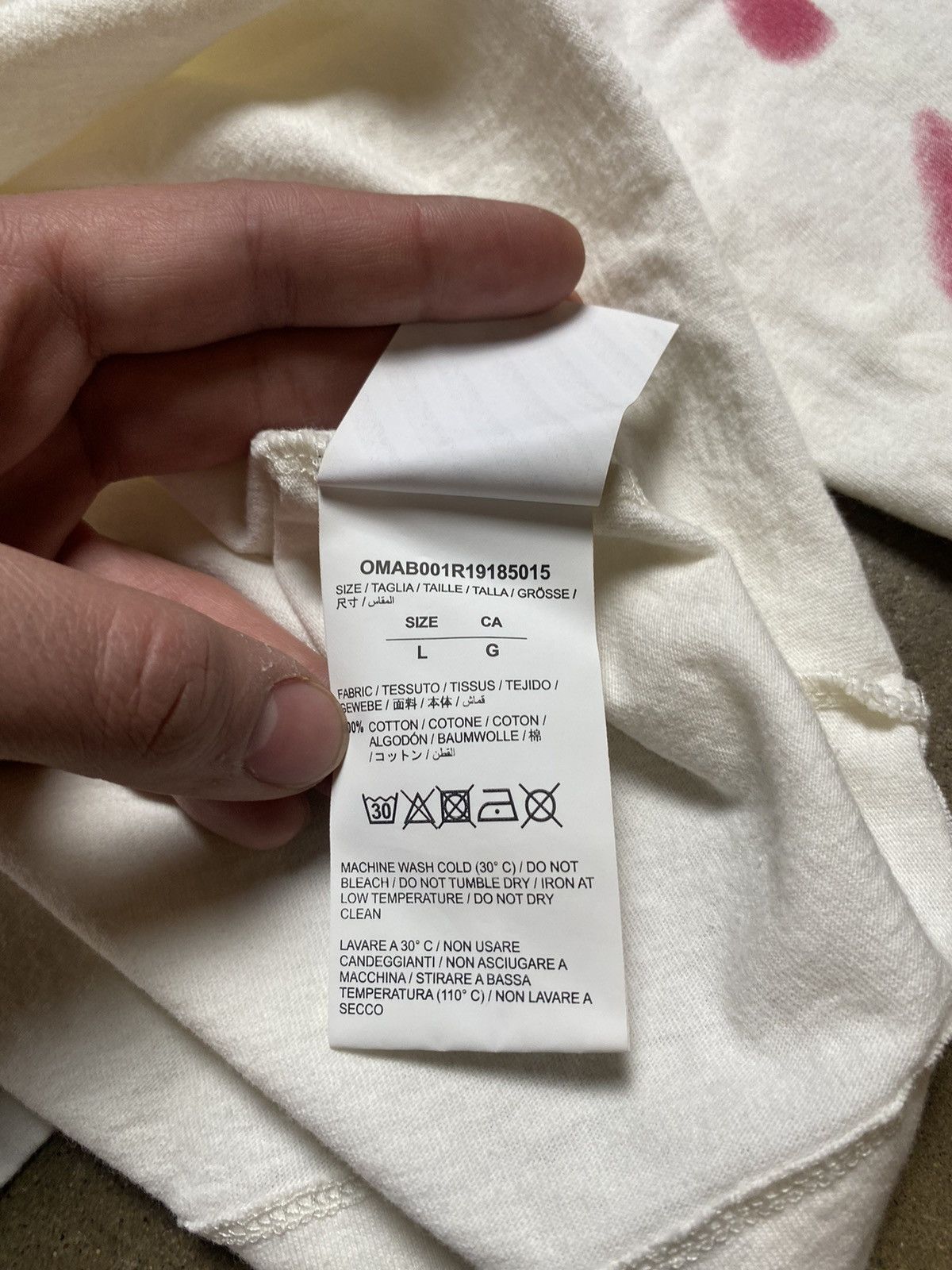 Off-White OFF WHITE Impressionism Long Sleeve Tee Shirt Size US L / EU 52-54 / 3 - 8 Thumbnail