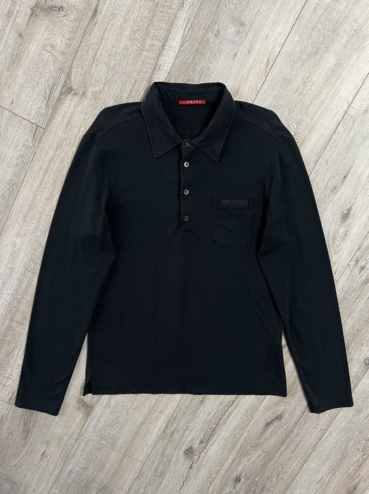 Prada polo long sales sleeve