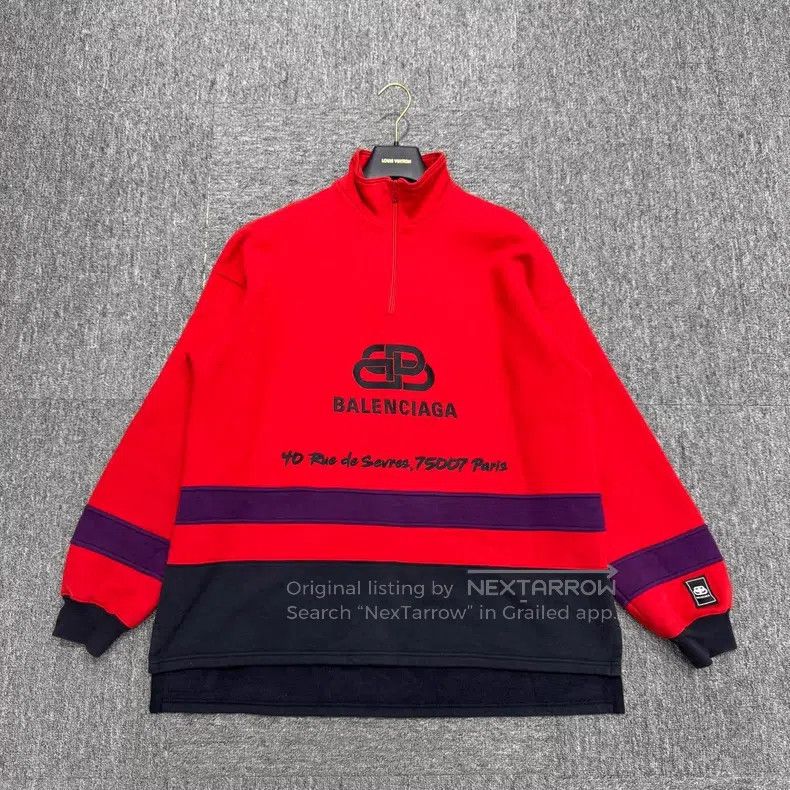 Balenciaga Balenciaga Double b lock buckle patchwork high-neck half-z Size US S / EU 44-46 / 1 - 1 Thumbnail