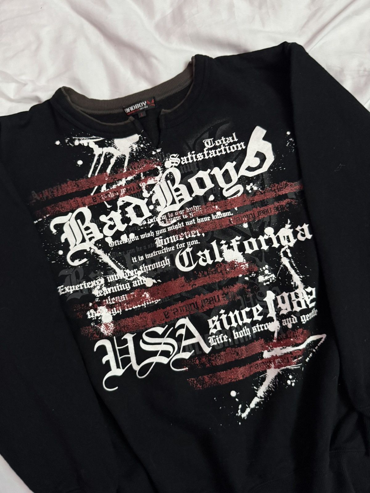 If Six Was Nine 2000s Bad Boy Wild Poems Anarchy y2k Sweatshirt Size US L / EU 52-54 / 3 - 3 Thumbnail