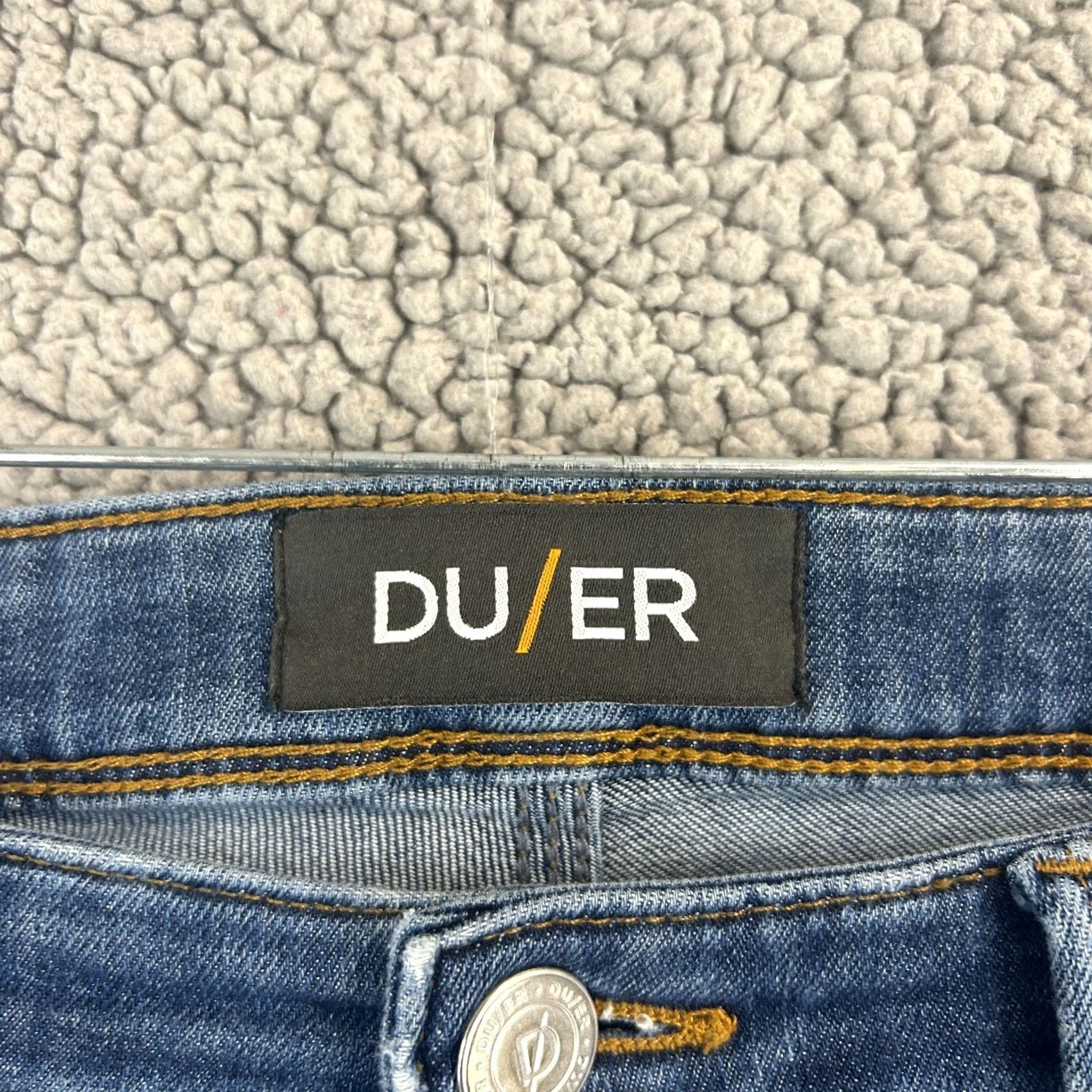DUER DU/ER Jeans Blue Denim L2X Relaxed Taper Stretch 36x31 Men Size US 36 / EU 52 - 3 Thumbnail