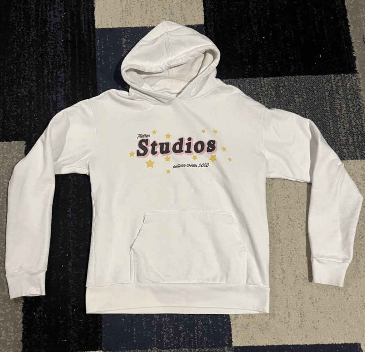 image of Thirteen Studios Thirteen Studio “Autumn/winter 2020” Hoodie - Small - White, Men's