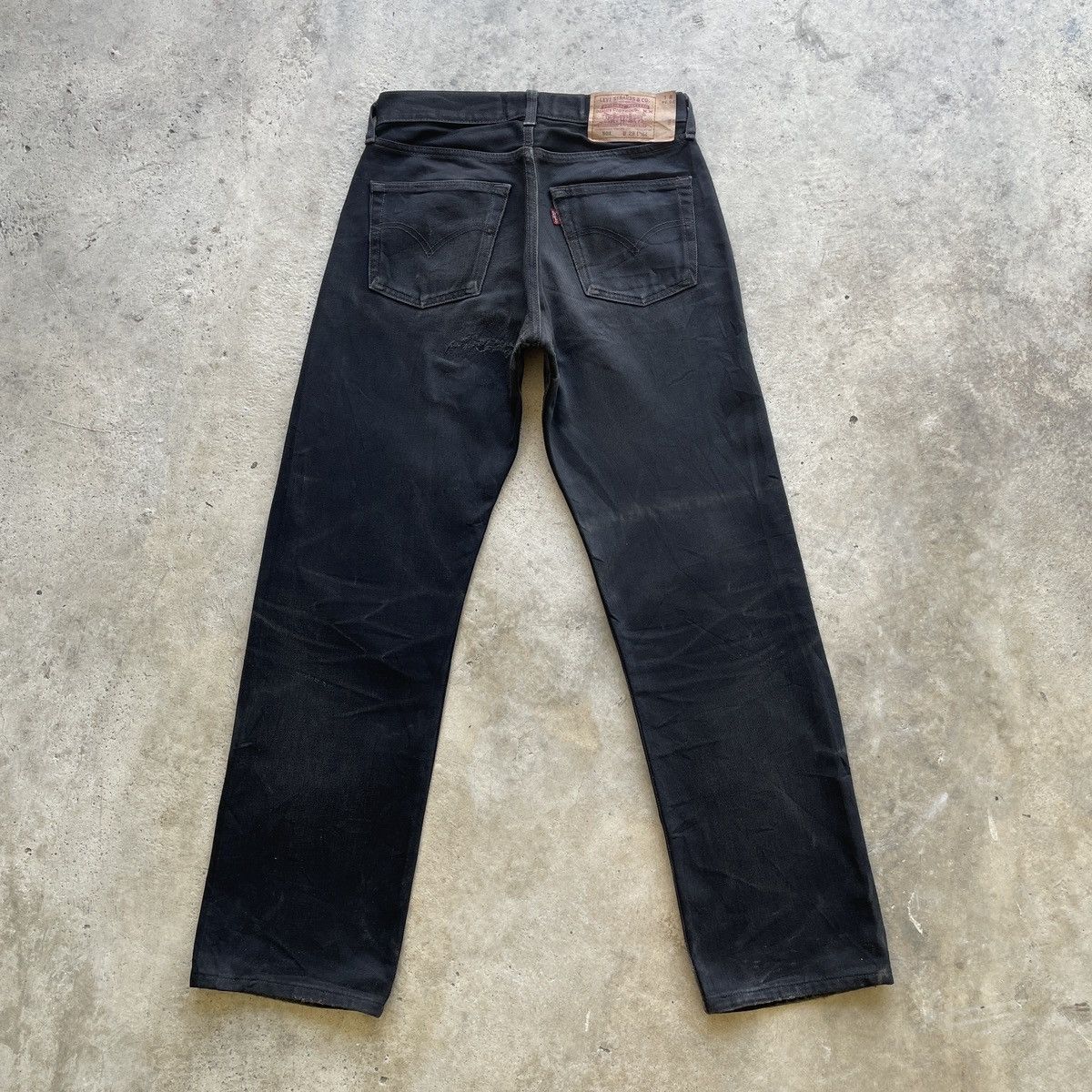 Levi's Vintage Clothing W29💥 Vintage Levi’s 501 Fly Button Black Faded Jeans Pants Size US 29 - 16 Thumbnail