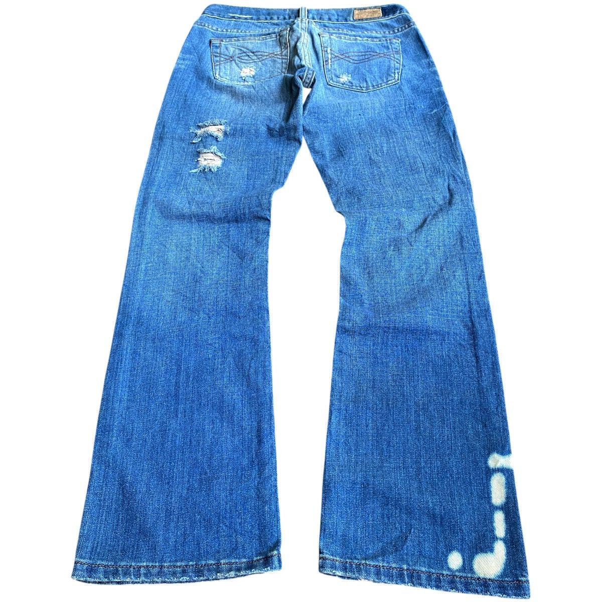 Abercrombie & Fitch × If Six Was Nine × Jean Crazy Vintage Y2K Abercrombie&Fitch Distressed Flared Jeans Size US 28 / EU 44 - 6 Thumbnail