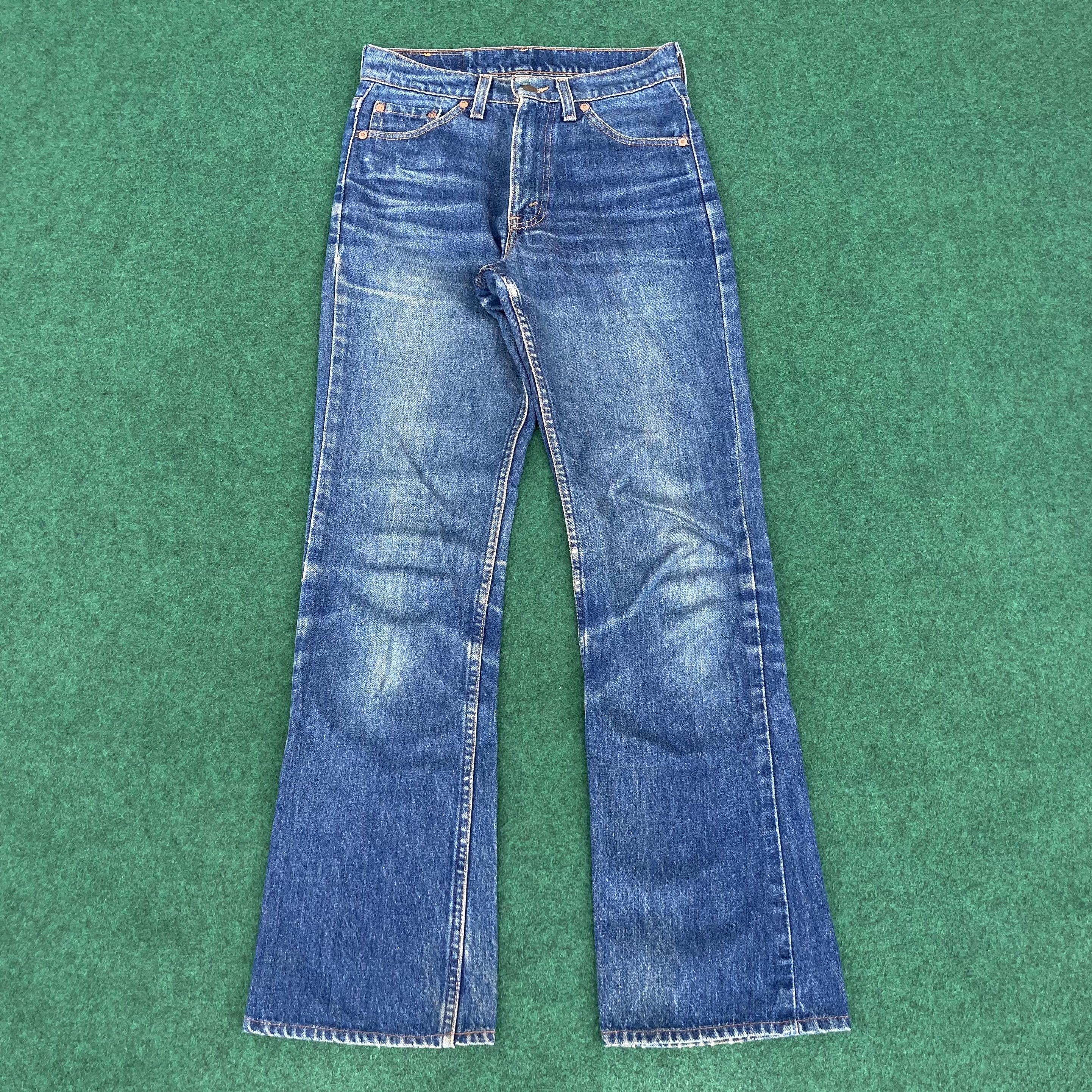 image of Distressed Denim x Levis Vintage Levis 517 Denim Bootcut Size 27 Faded Jeans, Men's