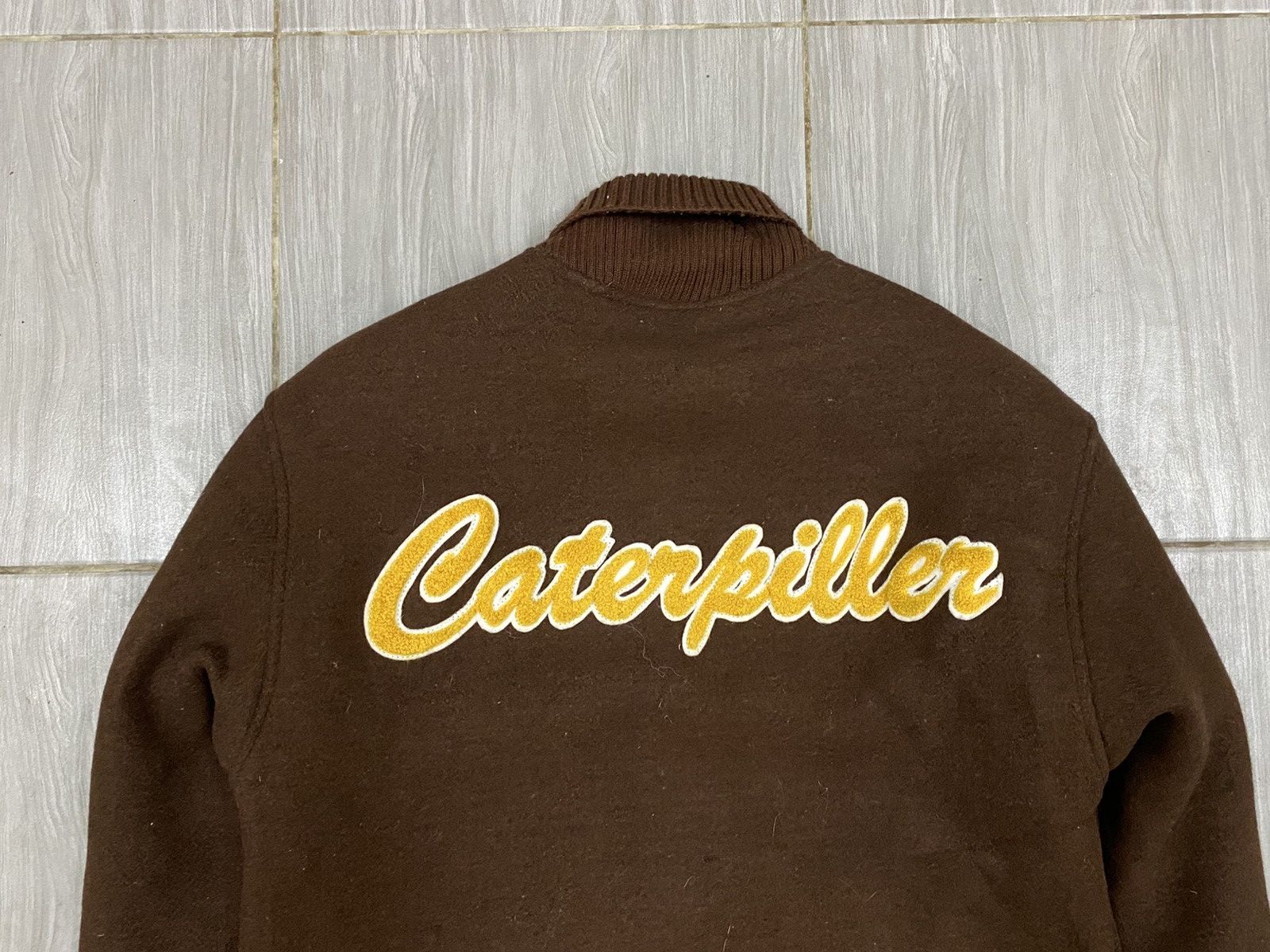Caterpillar Vintage Caterpillar Varsity Wool Jacket Brown Size US XS / EU 42 / 0 - 5 Thumbnail