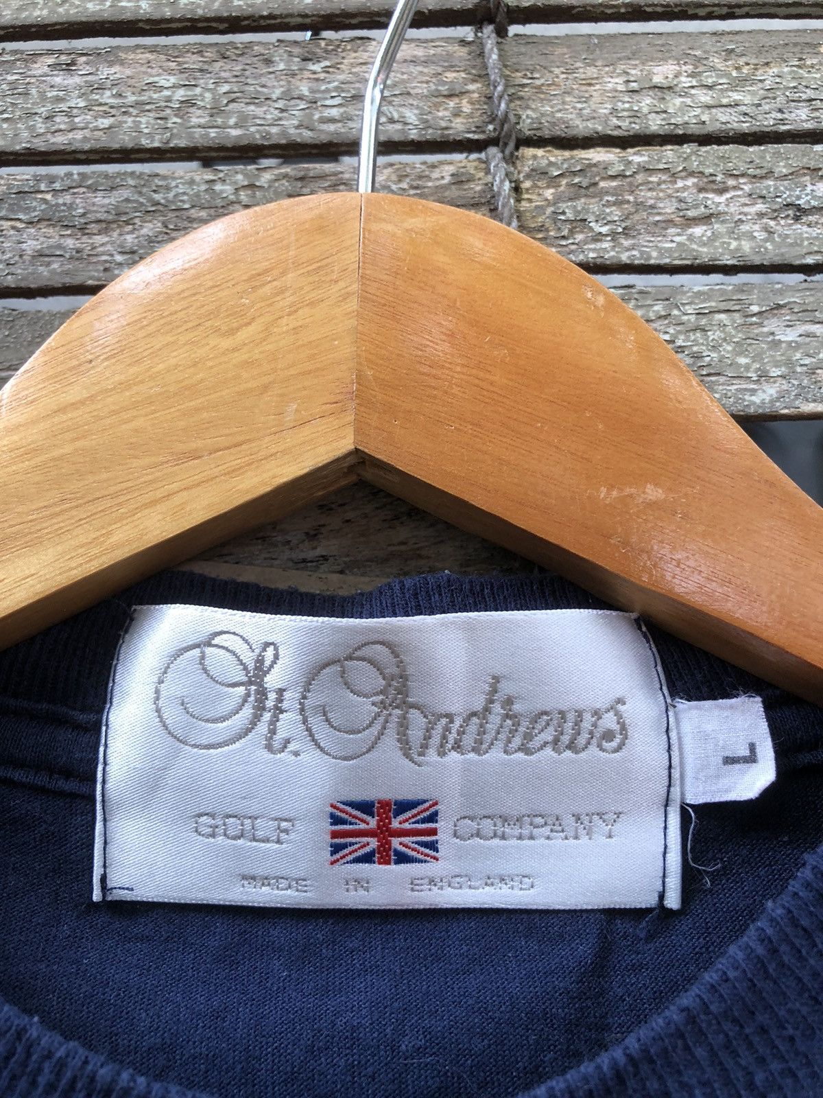 Burberry × Japanese Brand × Vintage Vintage 90s St.Andrews Golf Co Embroidered Centre Logo Tee Size US L / EU 52-54 / 3 - 10 Thumbnail