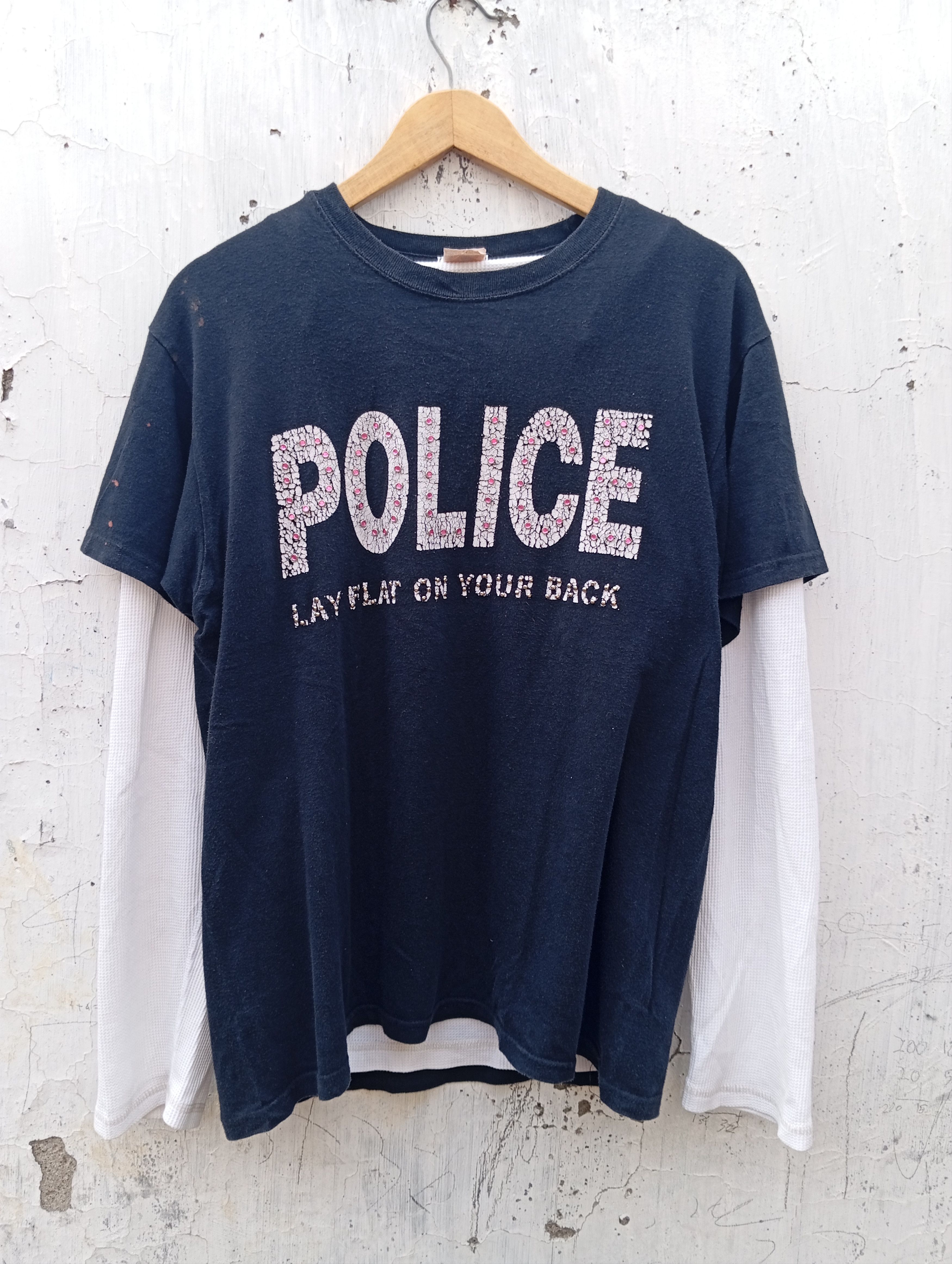 Vintage Vintage y2k police tee Size US M / EU 48-50 / 2 - 1 Thumbnail