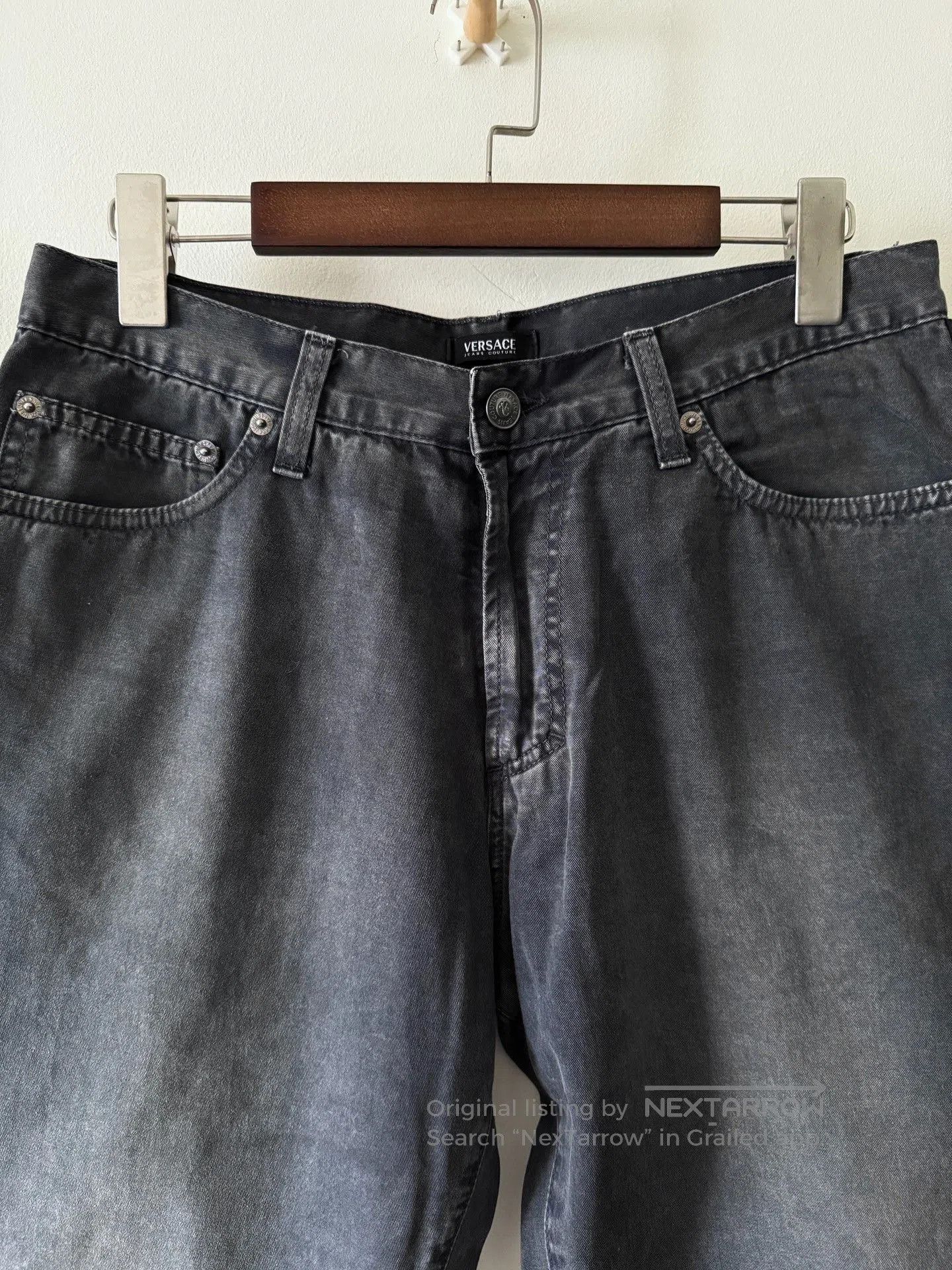 Versace Versace 00s Washed Distressed Pants. Size US 32 / EU 48 - 3 Thumbnail