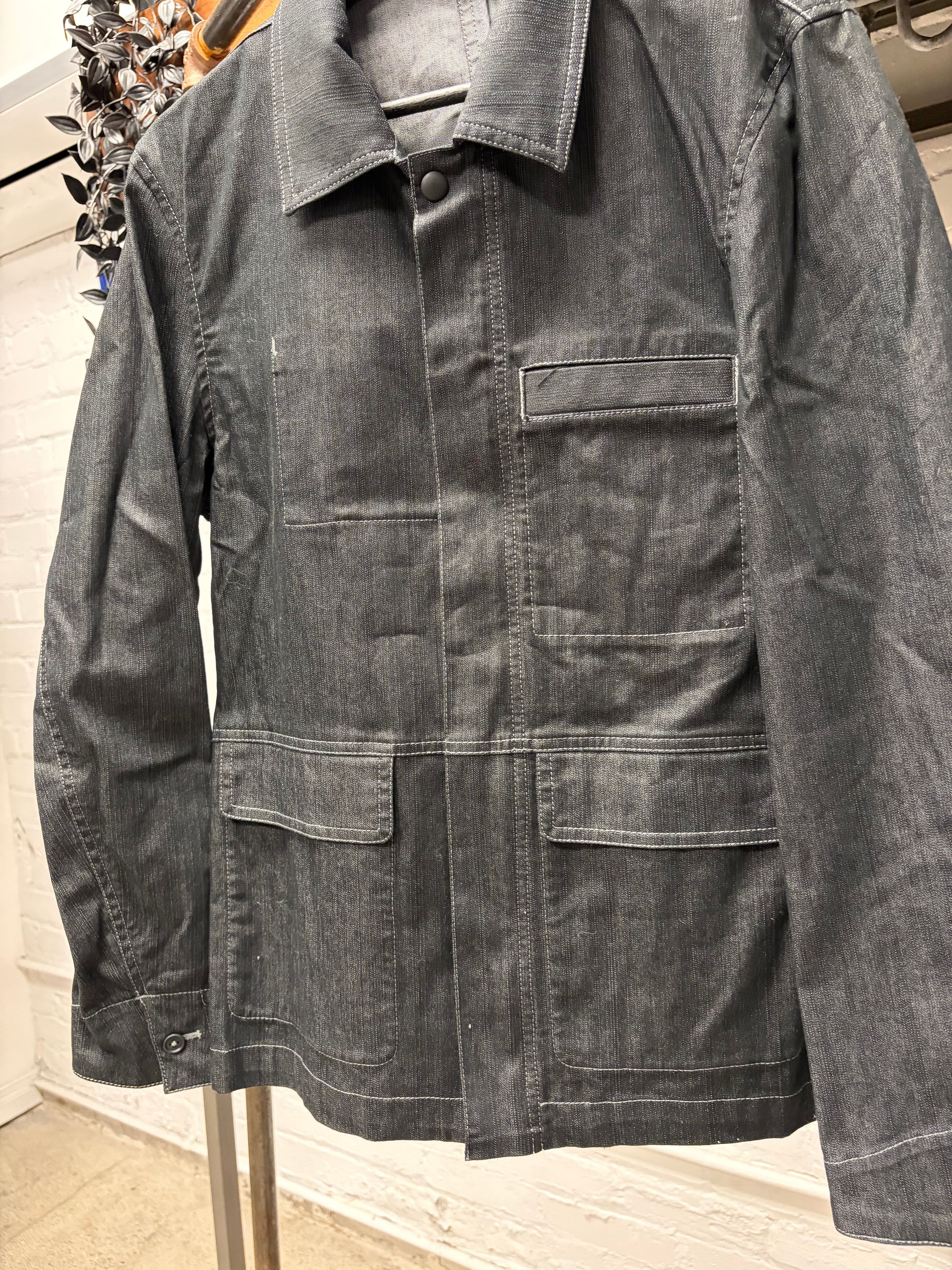 Yohji Yamamoto A.A.R. By Yohji Yamamoto Flap. Pocket Denim Chore Jacket Size US L / EU 52-54 / 3 - 2 Thumbnail