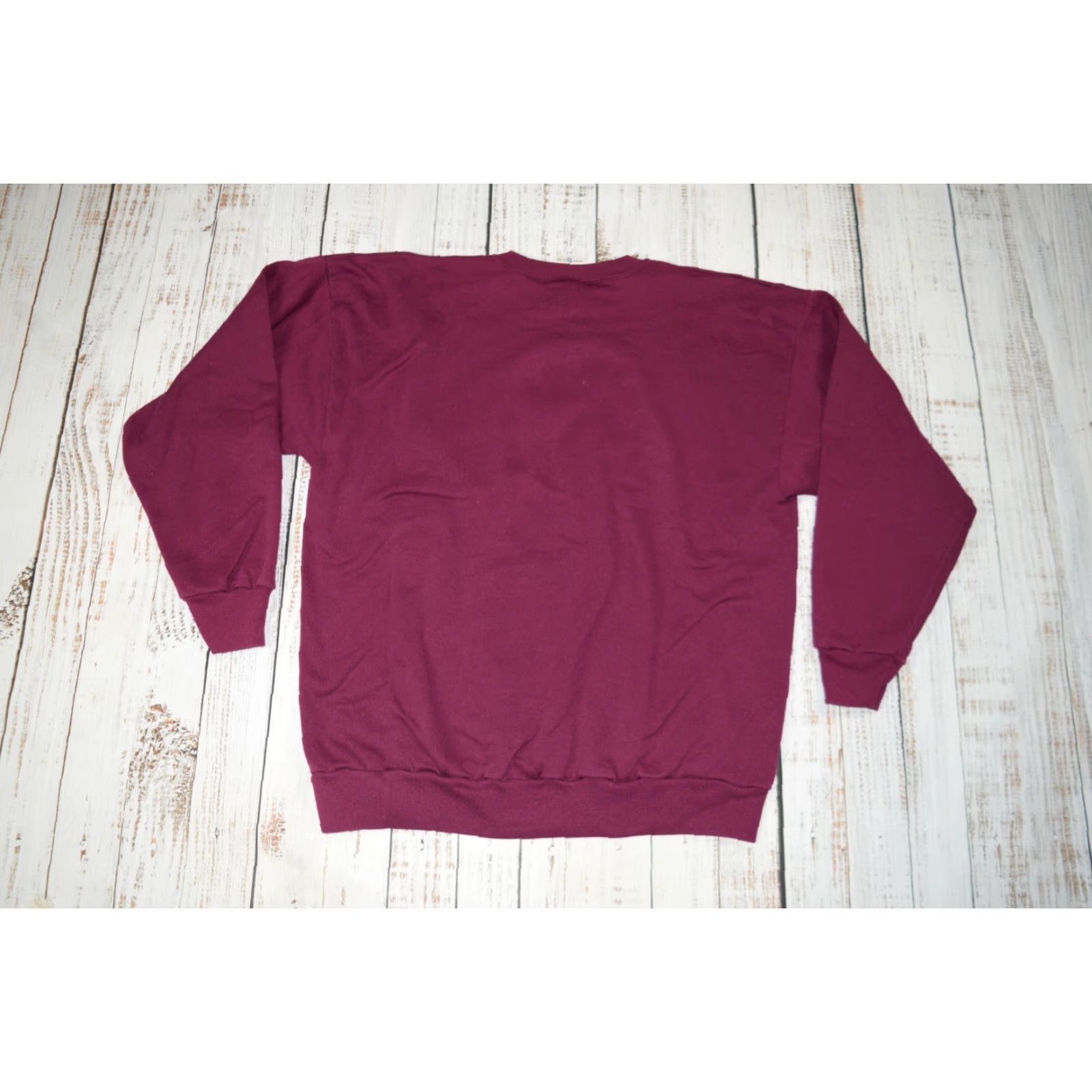 Vintage VINTAGE Cotton Grove USA Made Sweatshirt Crewneck 2XL Burgundy 90s Graphic Print Mens Size US XXL / EU 58 / 5 - 7 Thumbnail