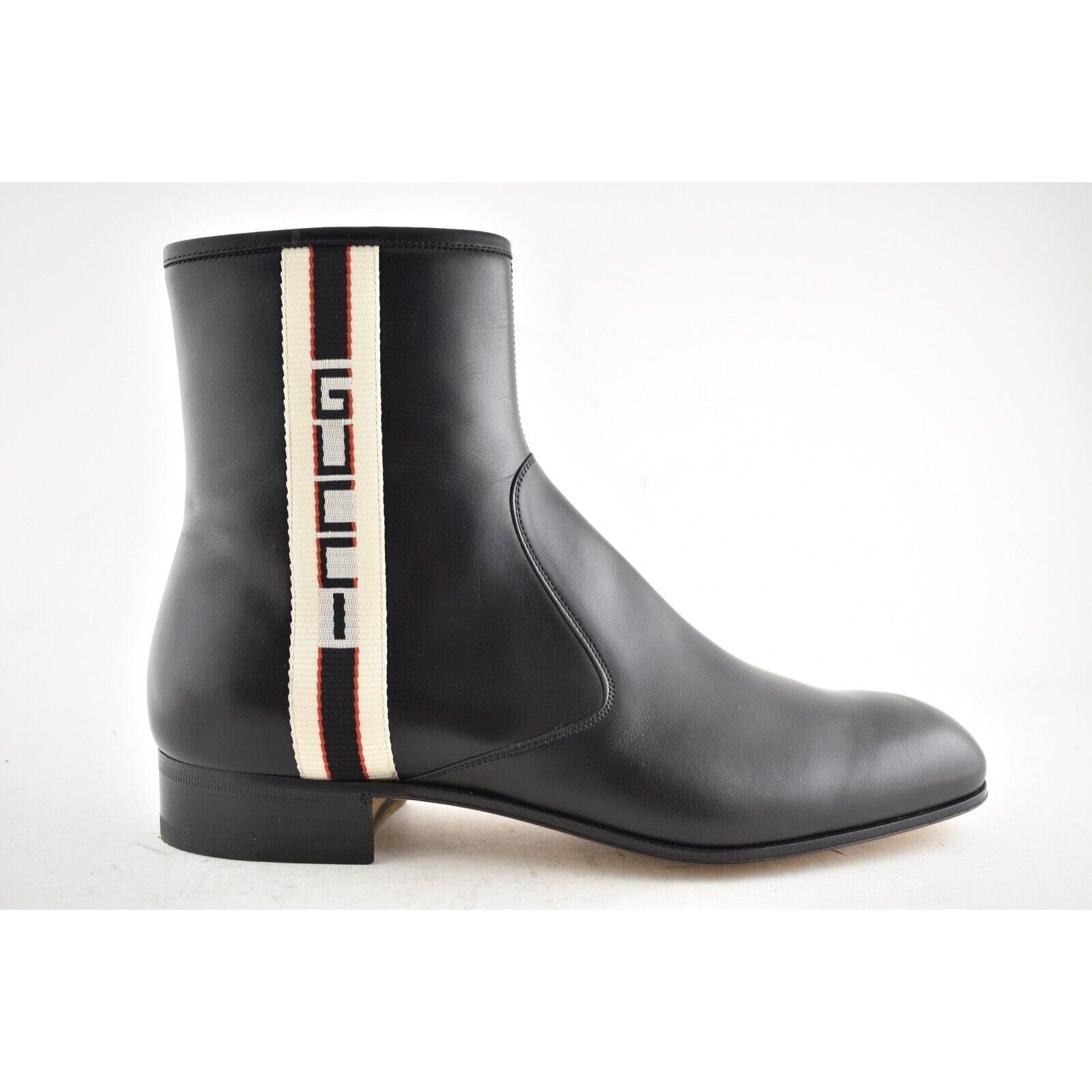Gucci Gucci Mens Bonny Black Leather Chelsea Zipper Boots G 8 9 Size US 9 / EU 42 - 3 Thumbnail
