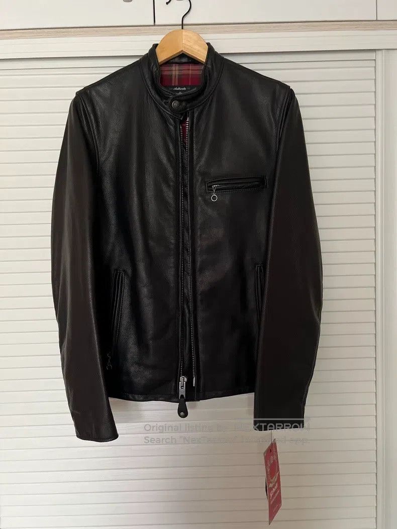 Other Cowhide collar locomotive leather jacket Size US S / EU 44-46 / 1 - 3 Thumbnail