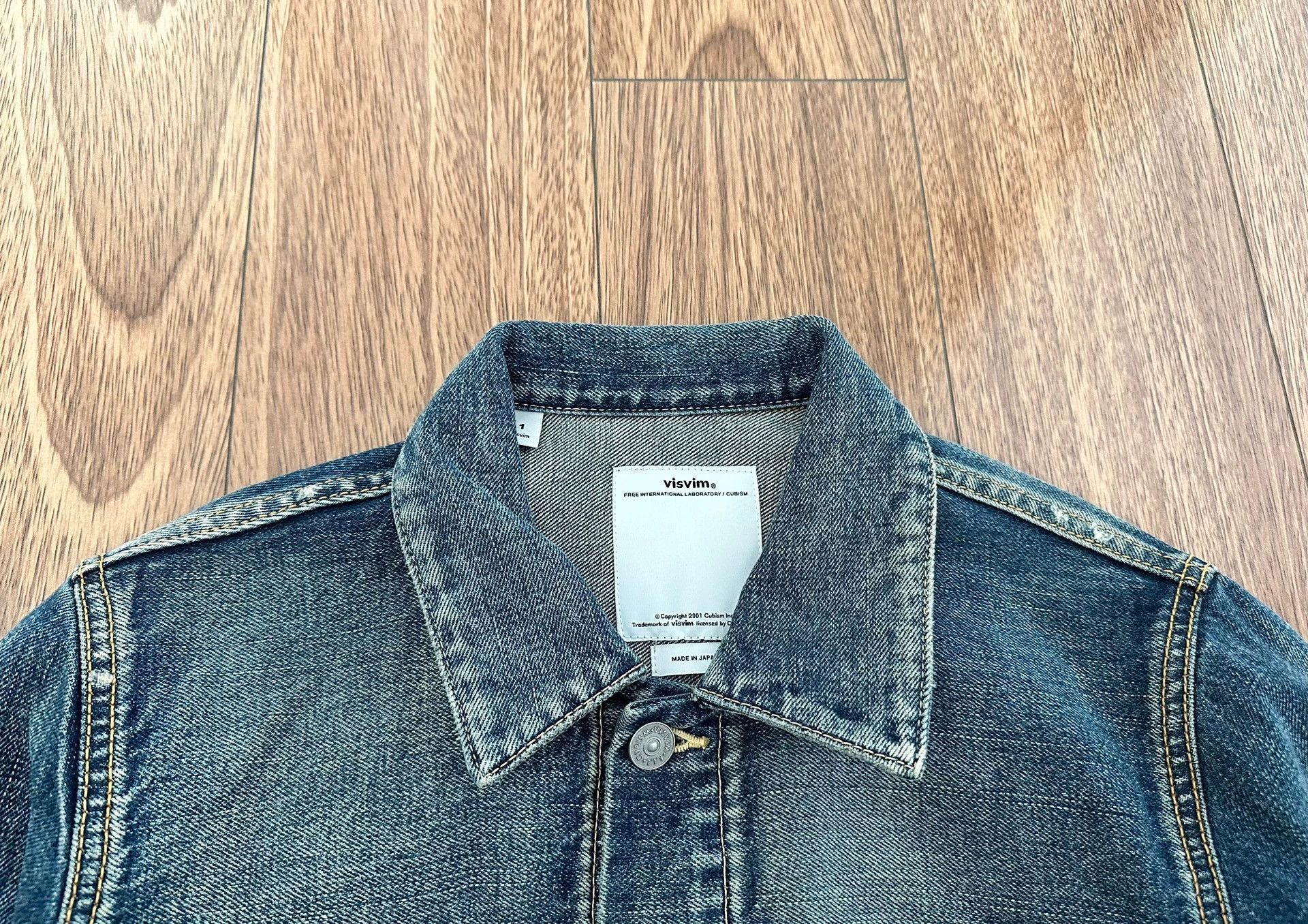 Visvim VISVIM SS 101 JKT Snake Skin Yellow Mud Washed Denim Size 1 Size US S / EU 44-46 / 1 - 3 Thumbnail
