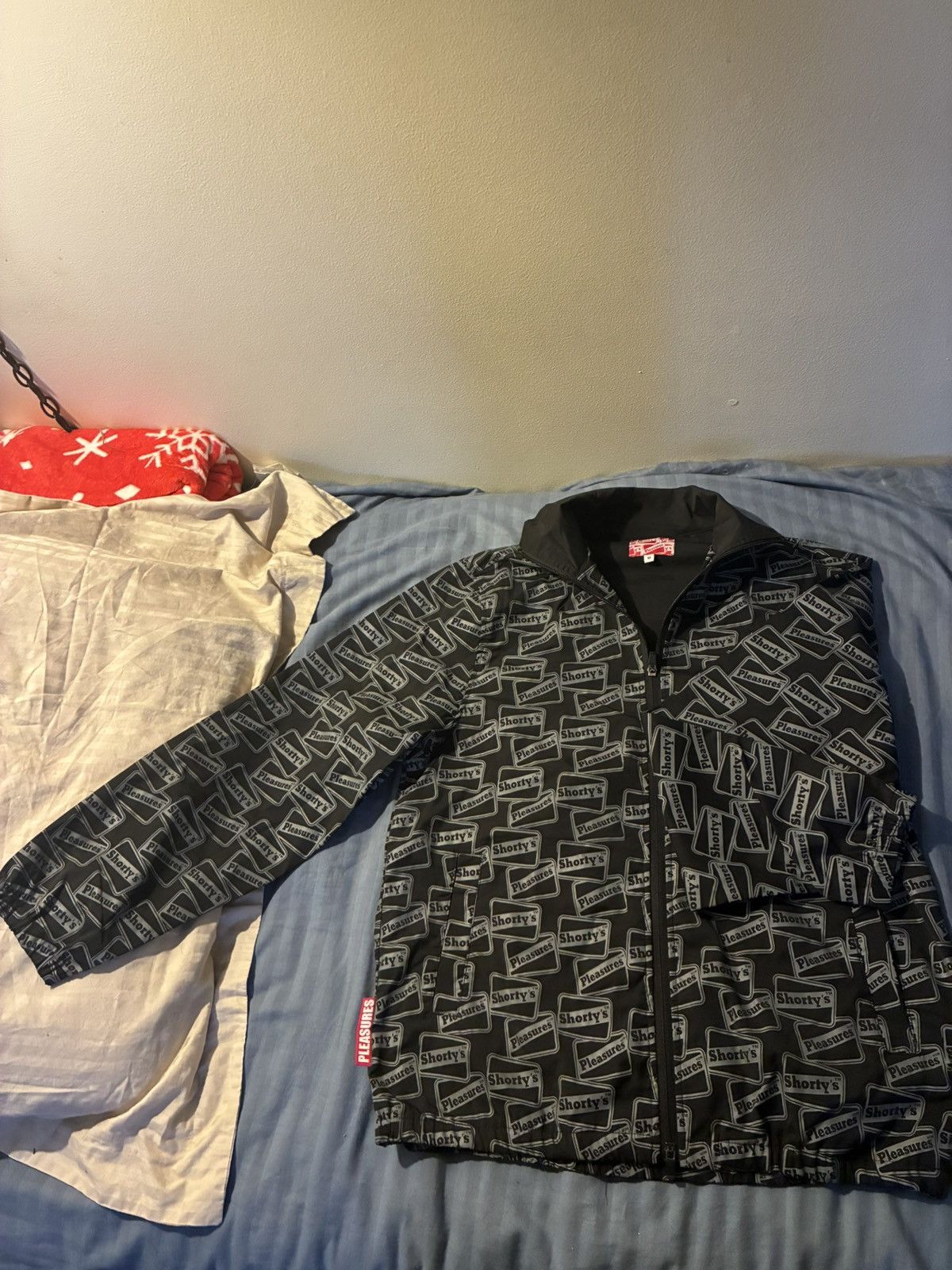 Pleasures Pleasures x Shorty’s Reflective Track Jacket - Size M Size US M / EU 48-50 / 2 - 2 Thumbnail