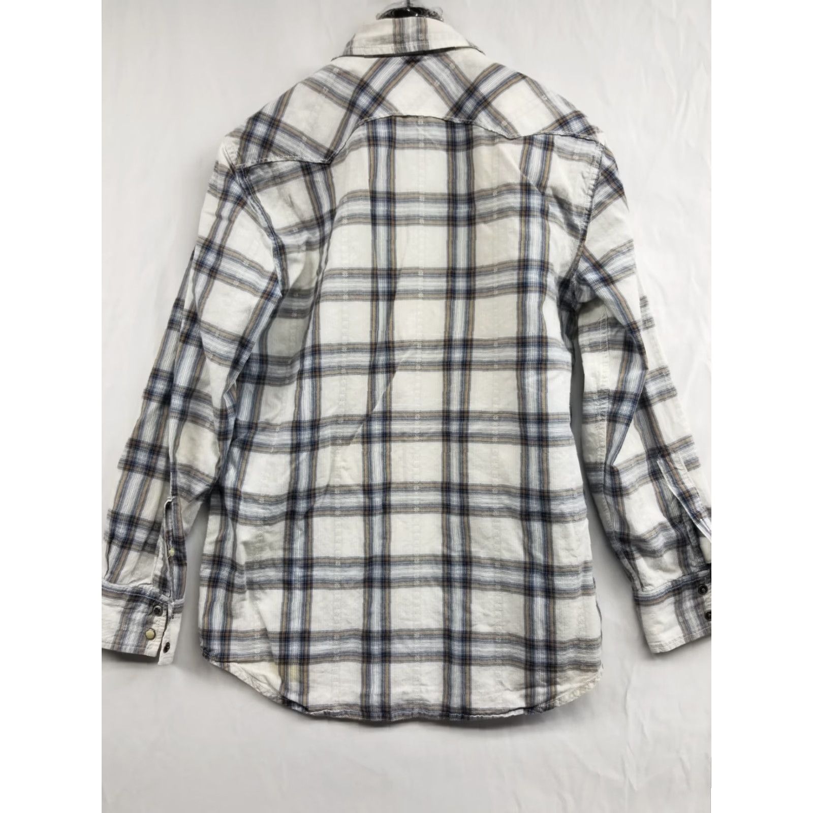 Lucky Brand Lucky Brand Western Shirt Plaid Button-Up Snaps Long Sleeve Men Small Multicolor Cotton Pocketed All Seasons Casual Travel Workwear Stains Size US S / EU 44-46 / 1 - 2 Thumbnail
