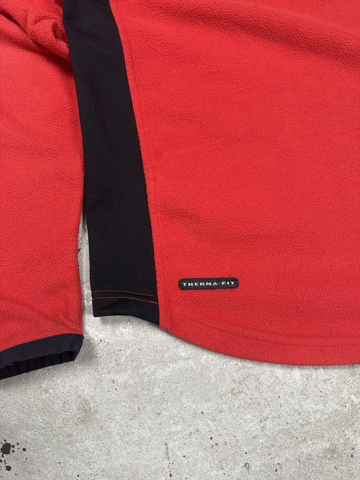Nike × Vintage Vintage Y2K Nike Fleece Sherpa Swoosh Half Zip Sweatshirt Size US S / EU 44-46 / 1 - 10 Thumbnail