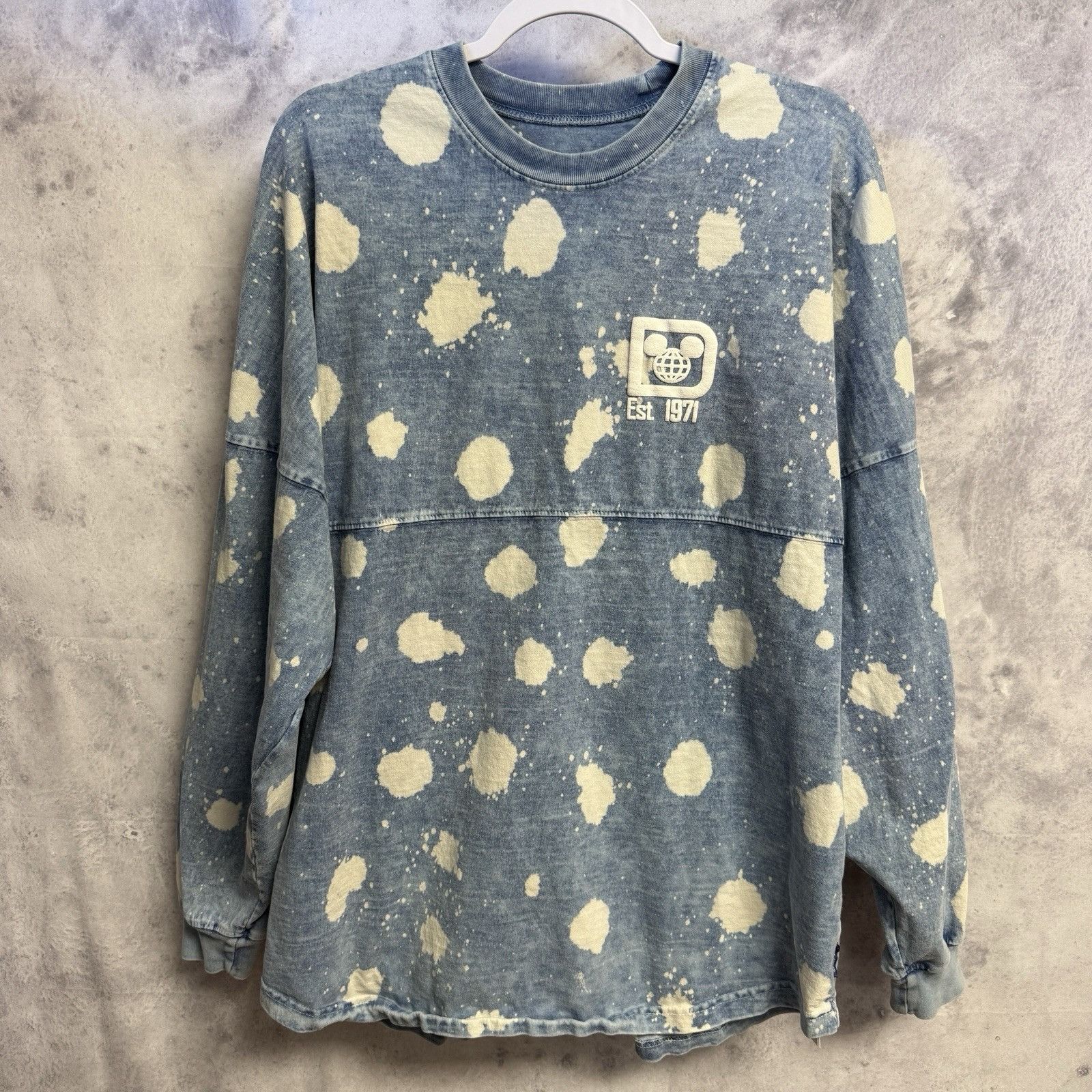 Disney Walt Disney World Spirit Jersey Mens Large Blue Bleach Long Size US L / EU 52-54 / 3 - 1 Thumbnail