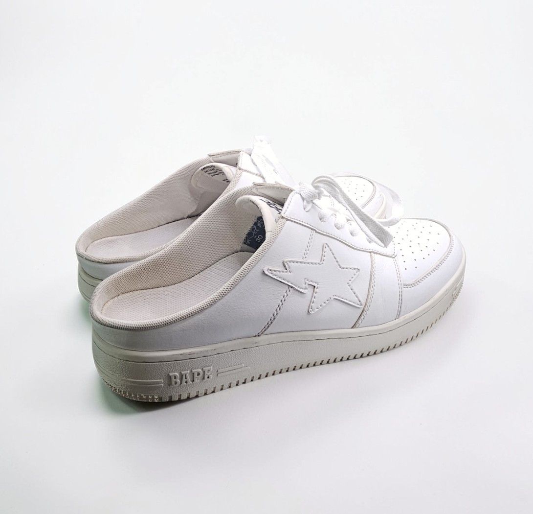 Bape BAPE STA White Leather Sneakers Size 12 Authentic Bapesta Size US 12 / EU 45 - 2 Thumbnail