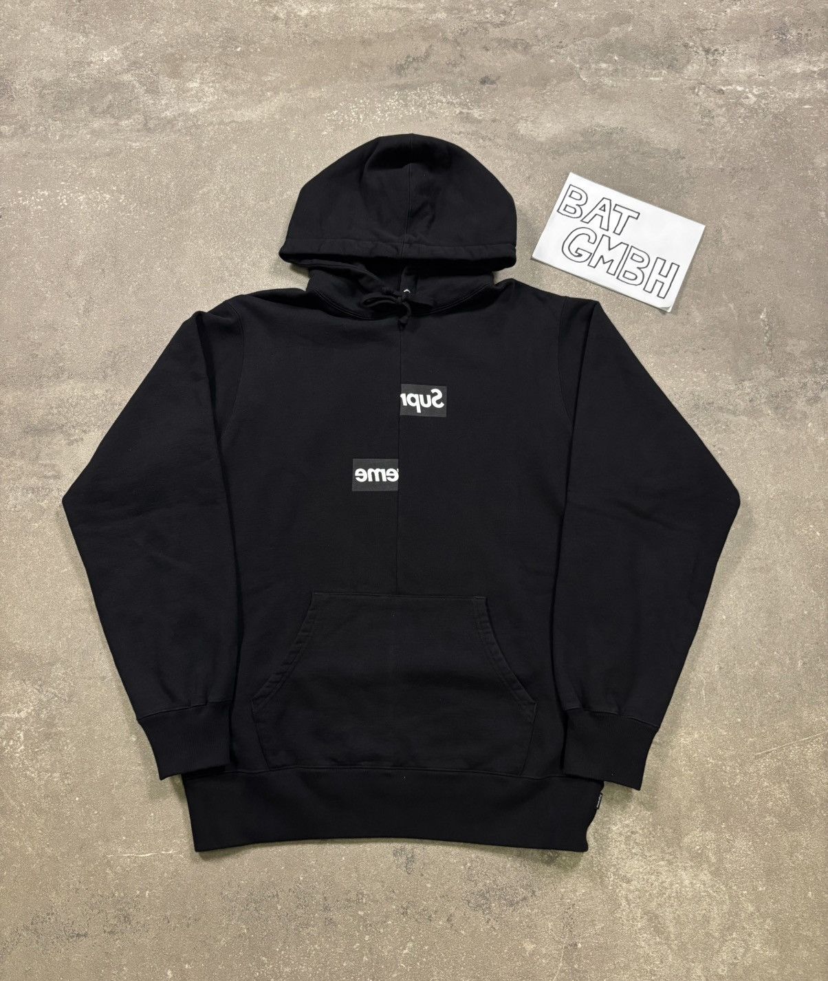 Supreme x Comme des Garçons Split Box Logo Hooded Sweatshirt