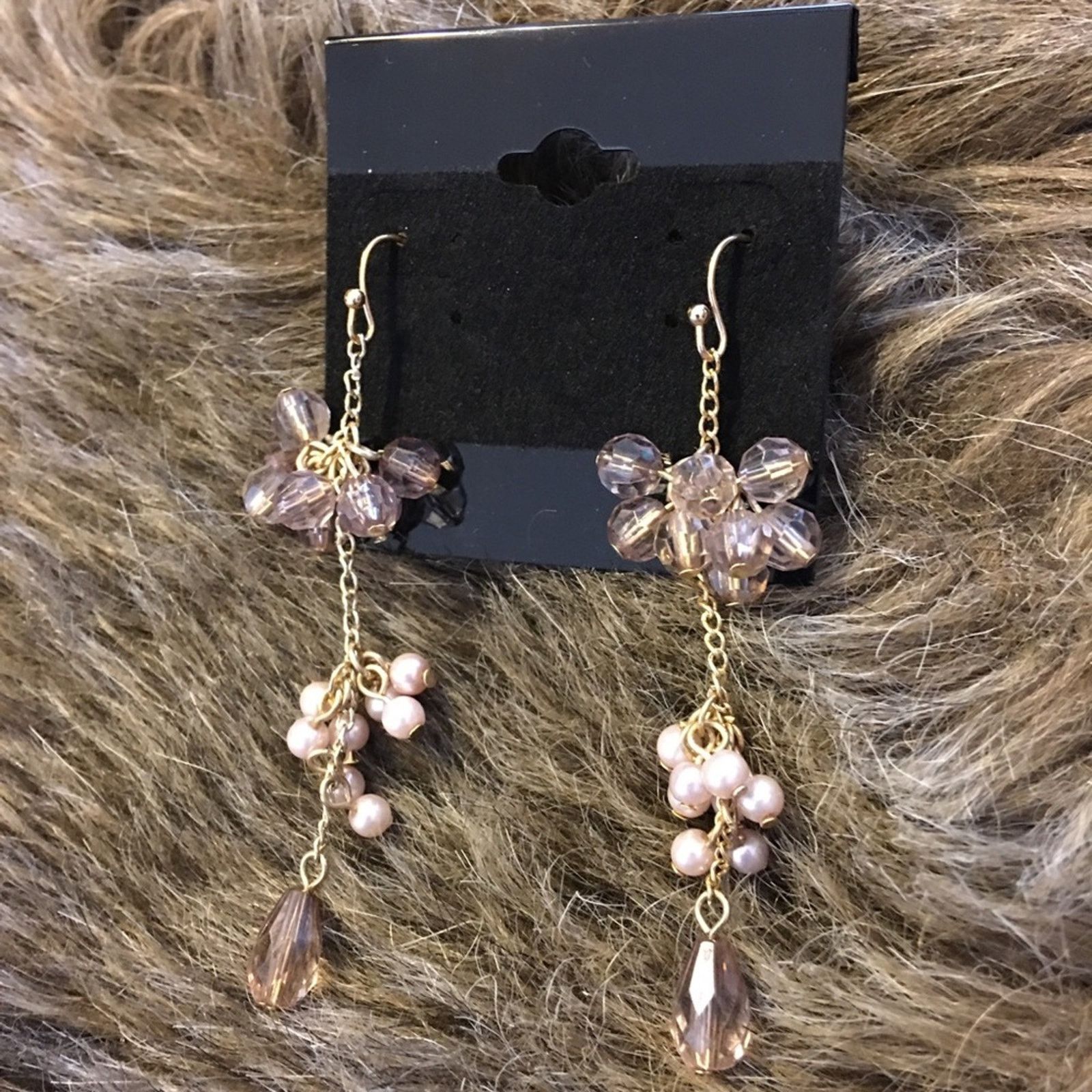 Vintage Vintage bead cluster long dangle earrings Size ONE SIZE - 2 Thumbnail